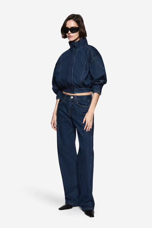 ITALIAN YARN DELI BOW LEG JEAN