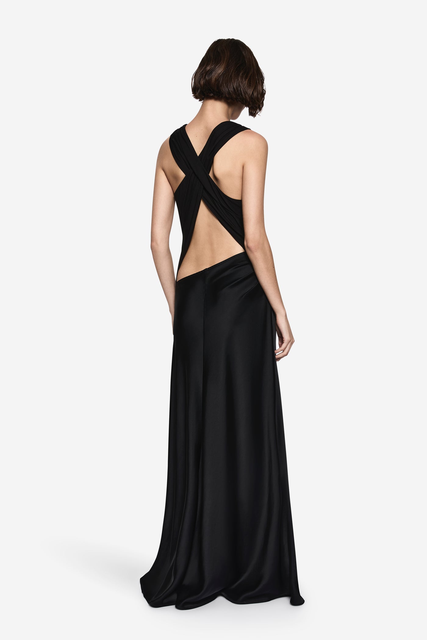 FRIDA DRAPE HALTER DRESS