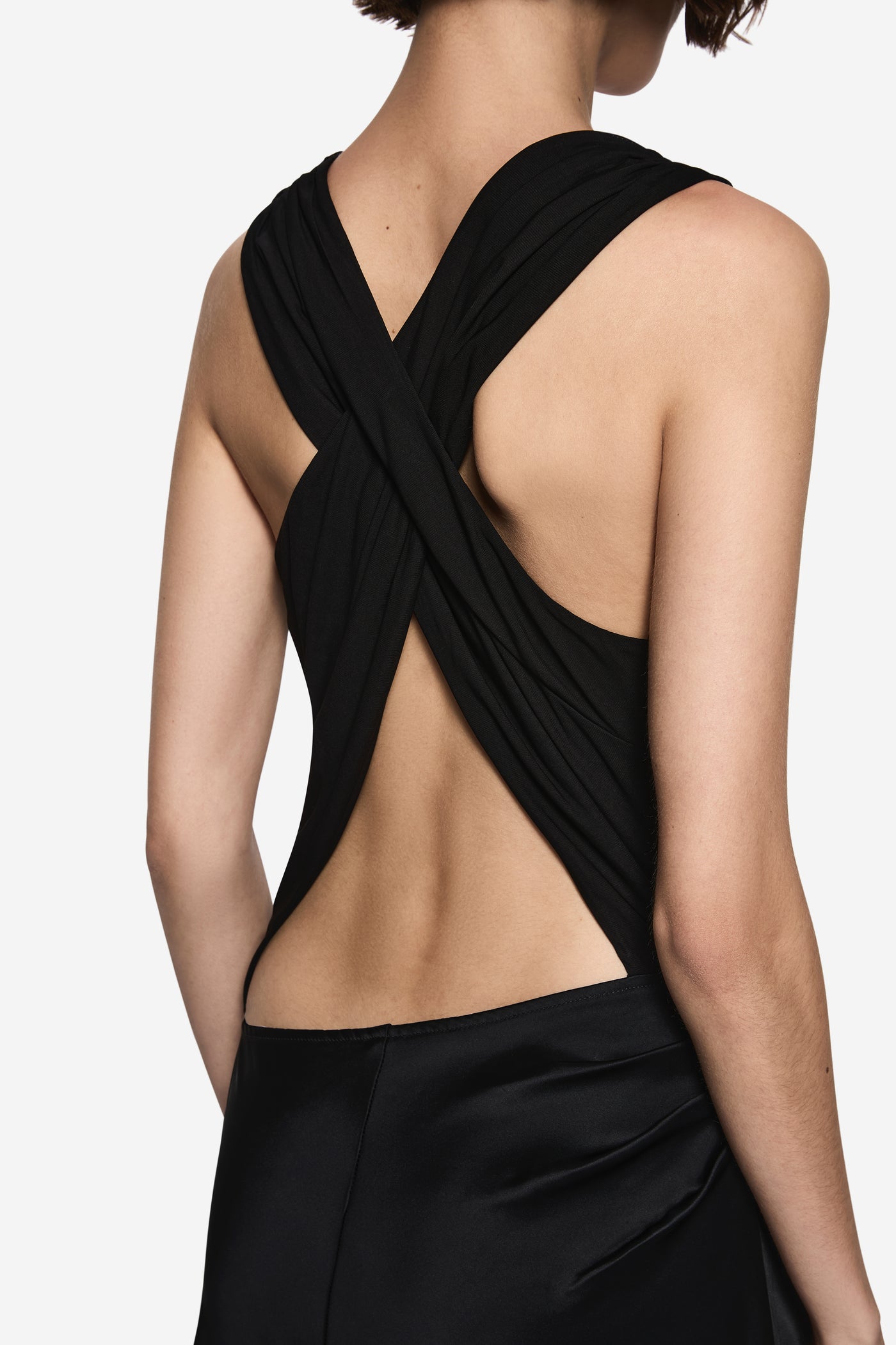 FRIDA DRAPE HALTER DRESS