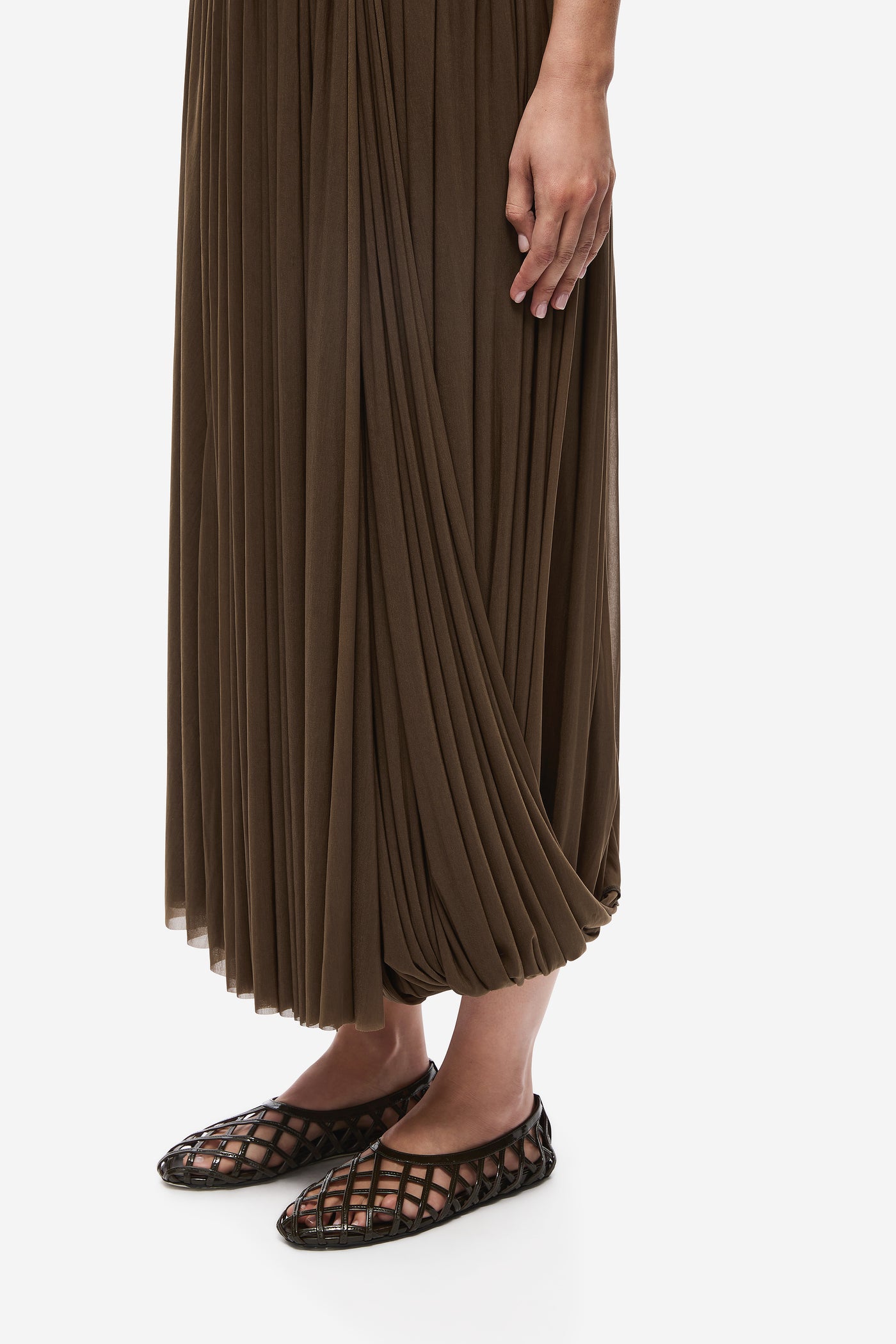 THE BREEZE GATHERED JERSEY SKIRT