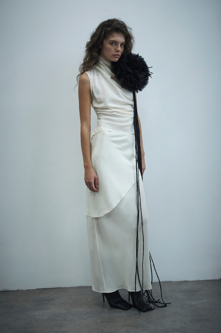 SILK BIAS SKIRT