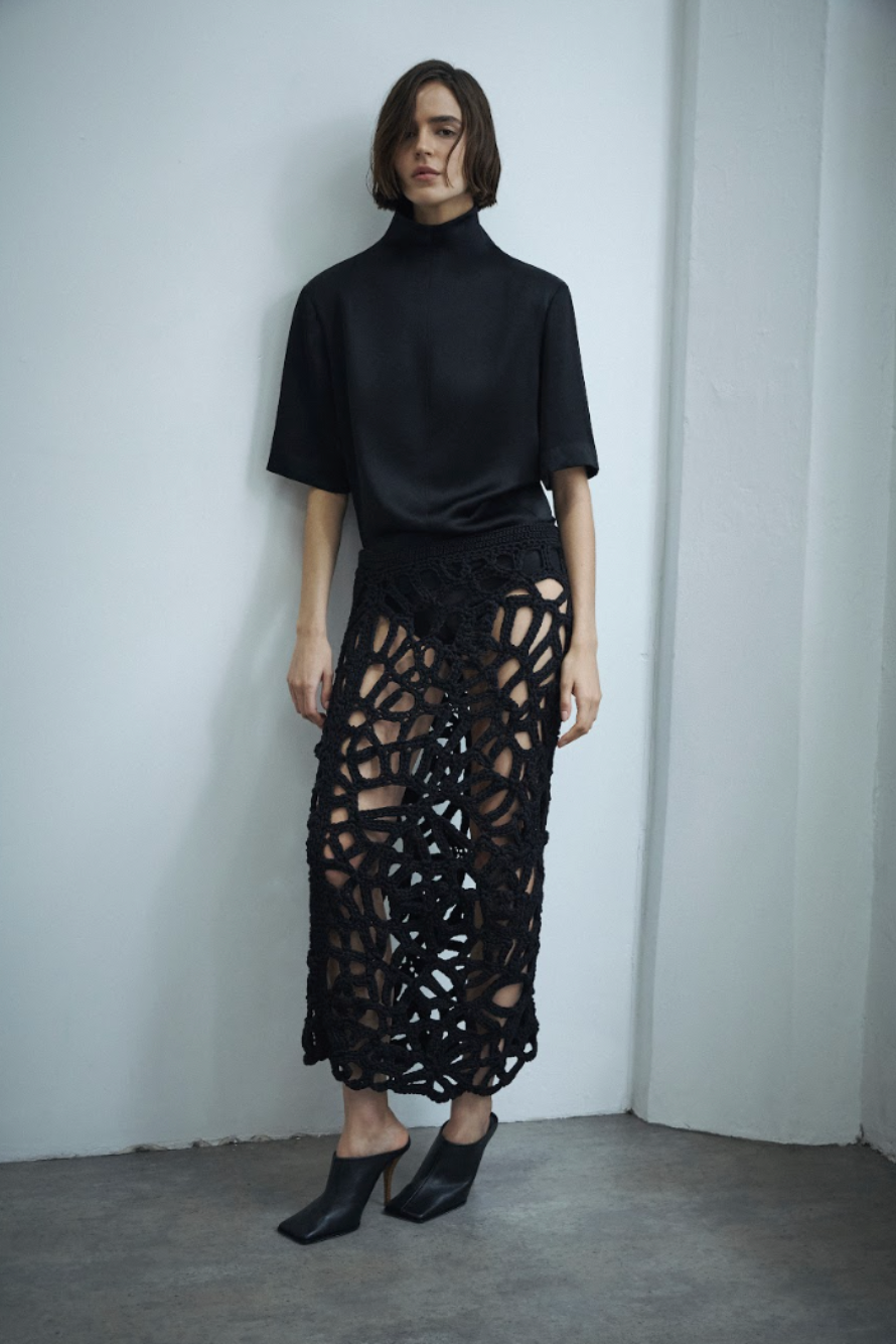 HAND WOVEN CROCHET SKIRT