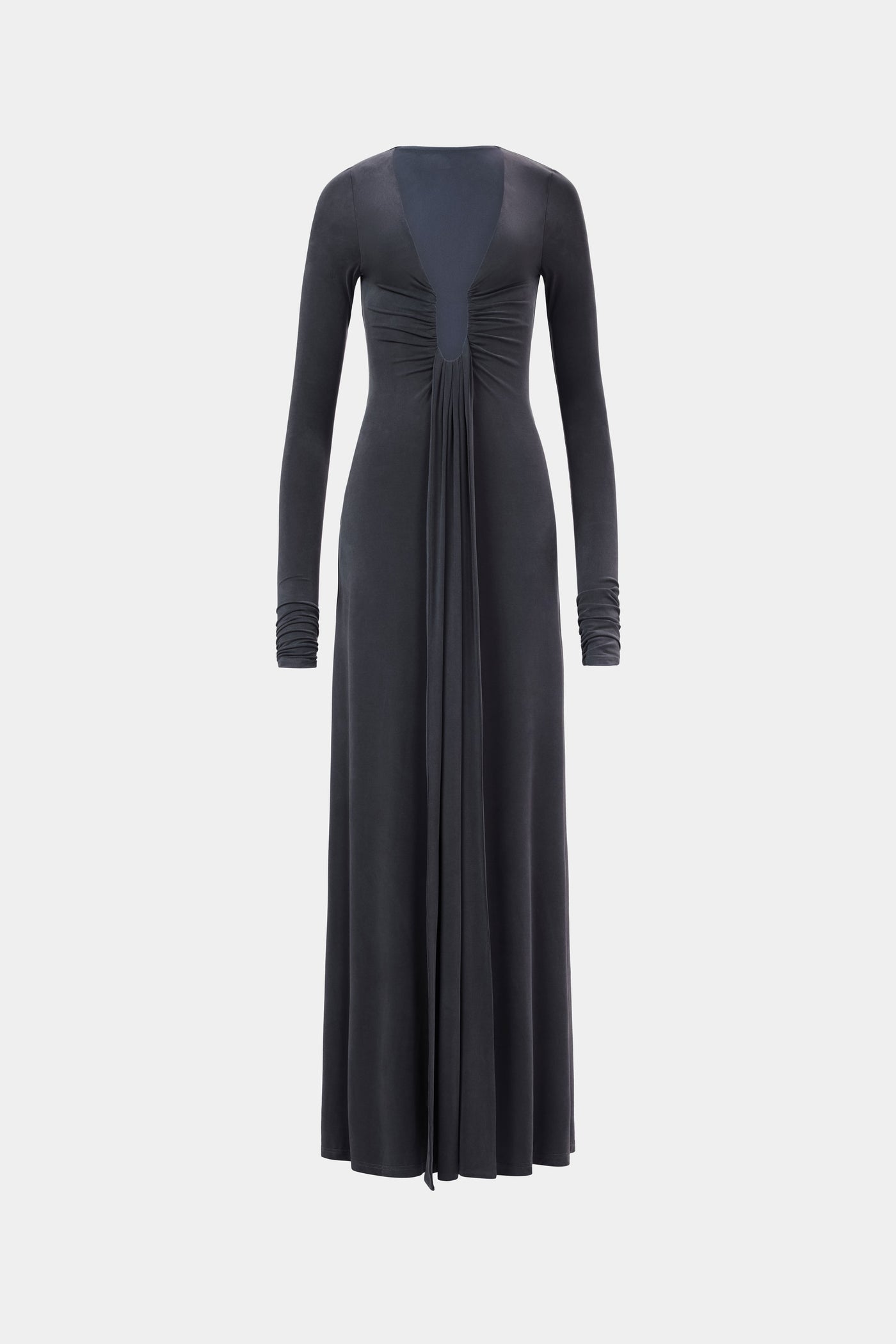 THE JENNIFER LONG SLEEVE CUPRO DRESS
