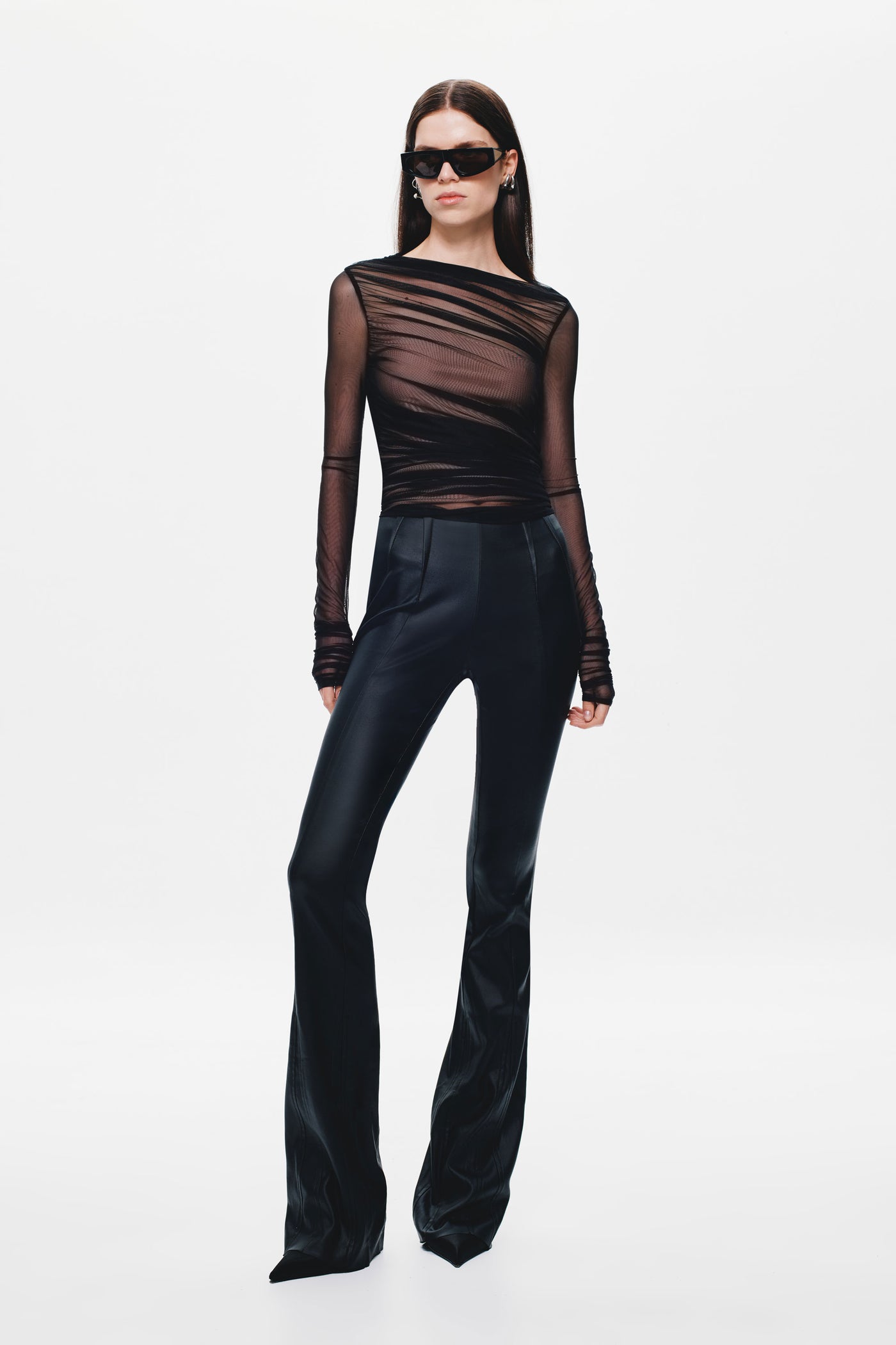 THE 'LUCID' MESH LONG SLEEVE TOP