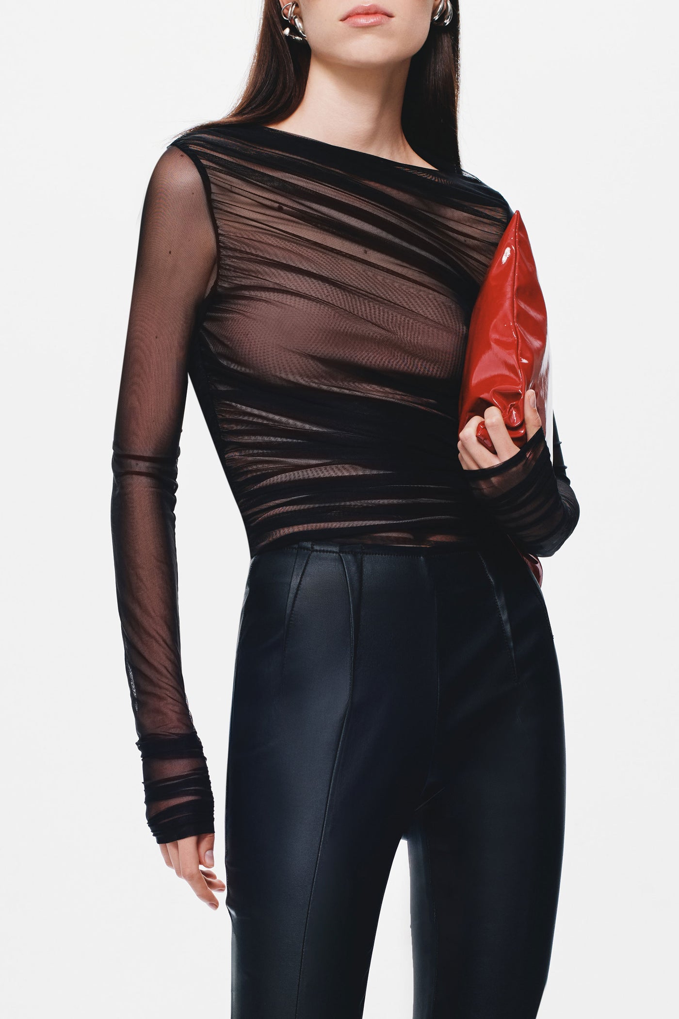 THE 'LUCID' MESH LONG SLEEVE TOP