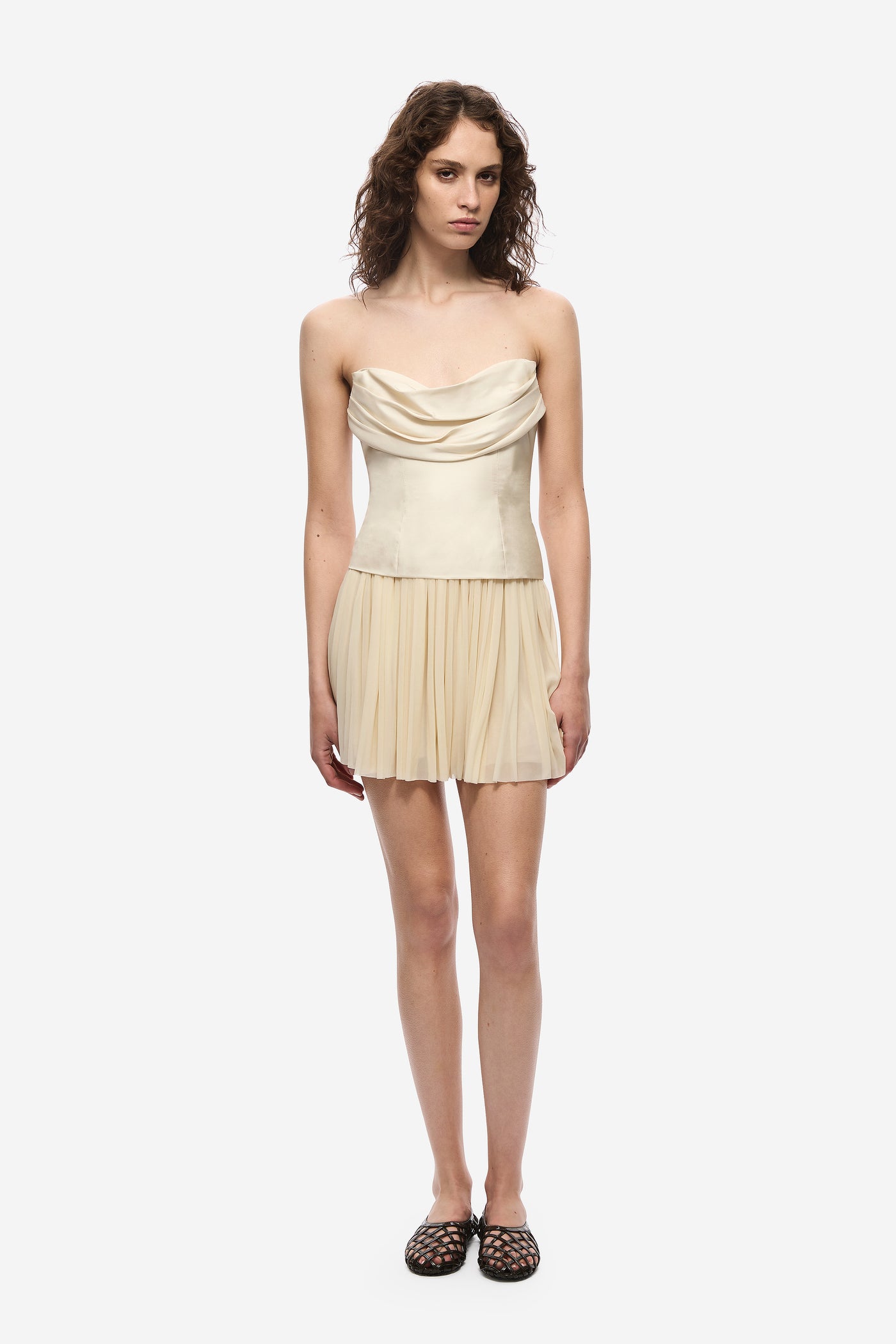THE VOLTA SILK BUSTIER