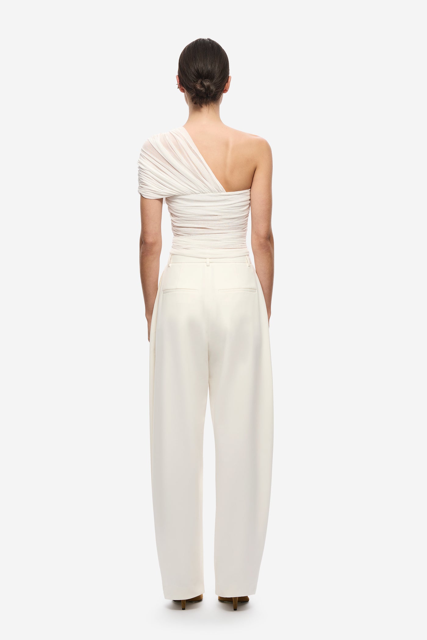 THE INTERWOVEN SILK TULLE TOP