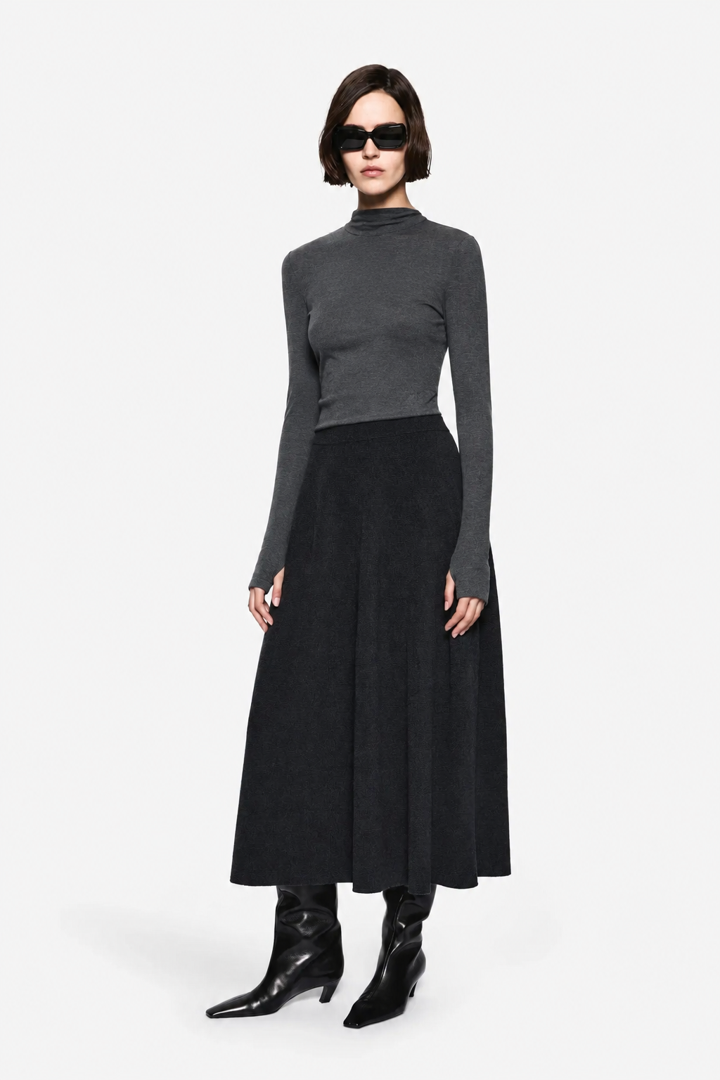 MERINO A-LINE SKIRT