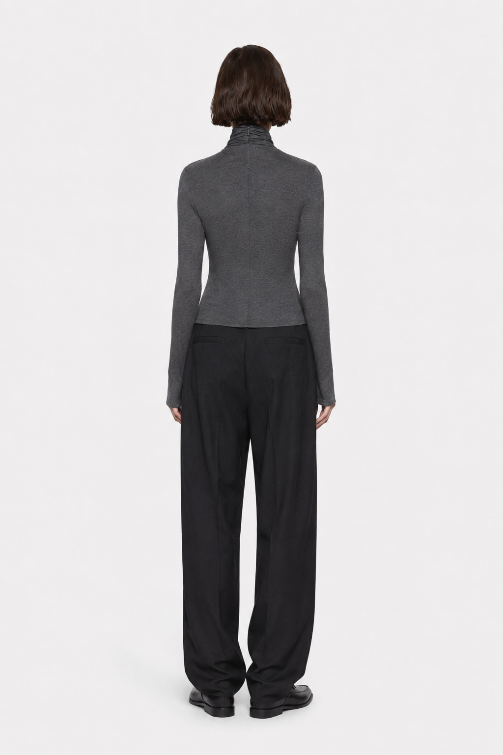 TENCEL LONG SLEEVE TWIST TOP