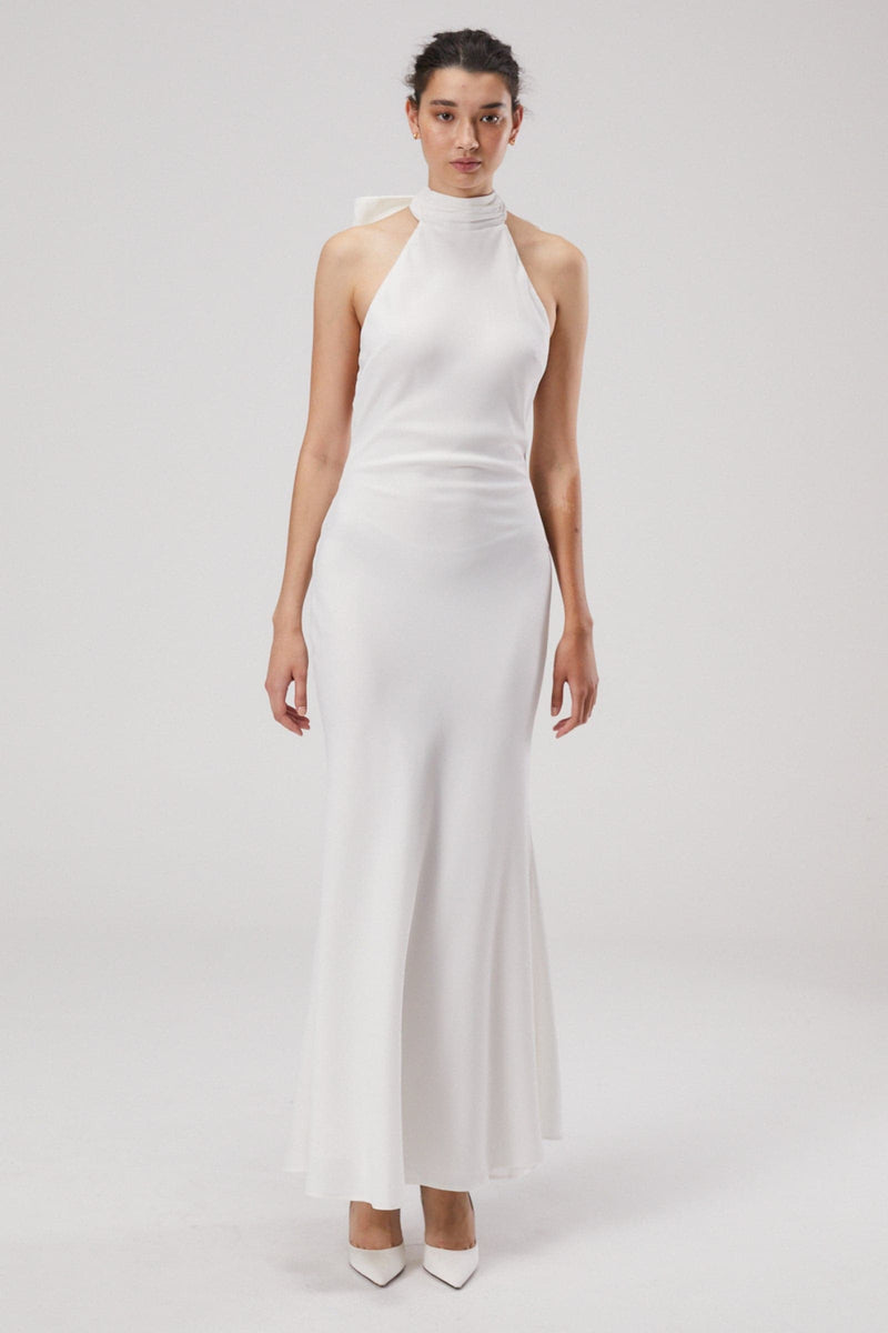 EVIANNA SATIN MAXI DRESS