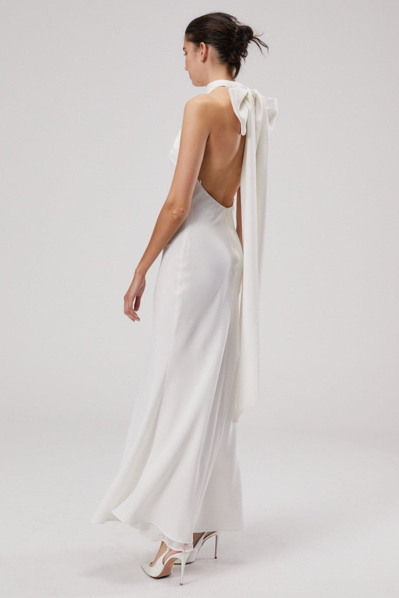 EVIANNA SATIN MAXI DRESS