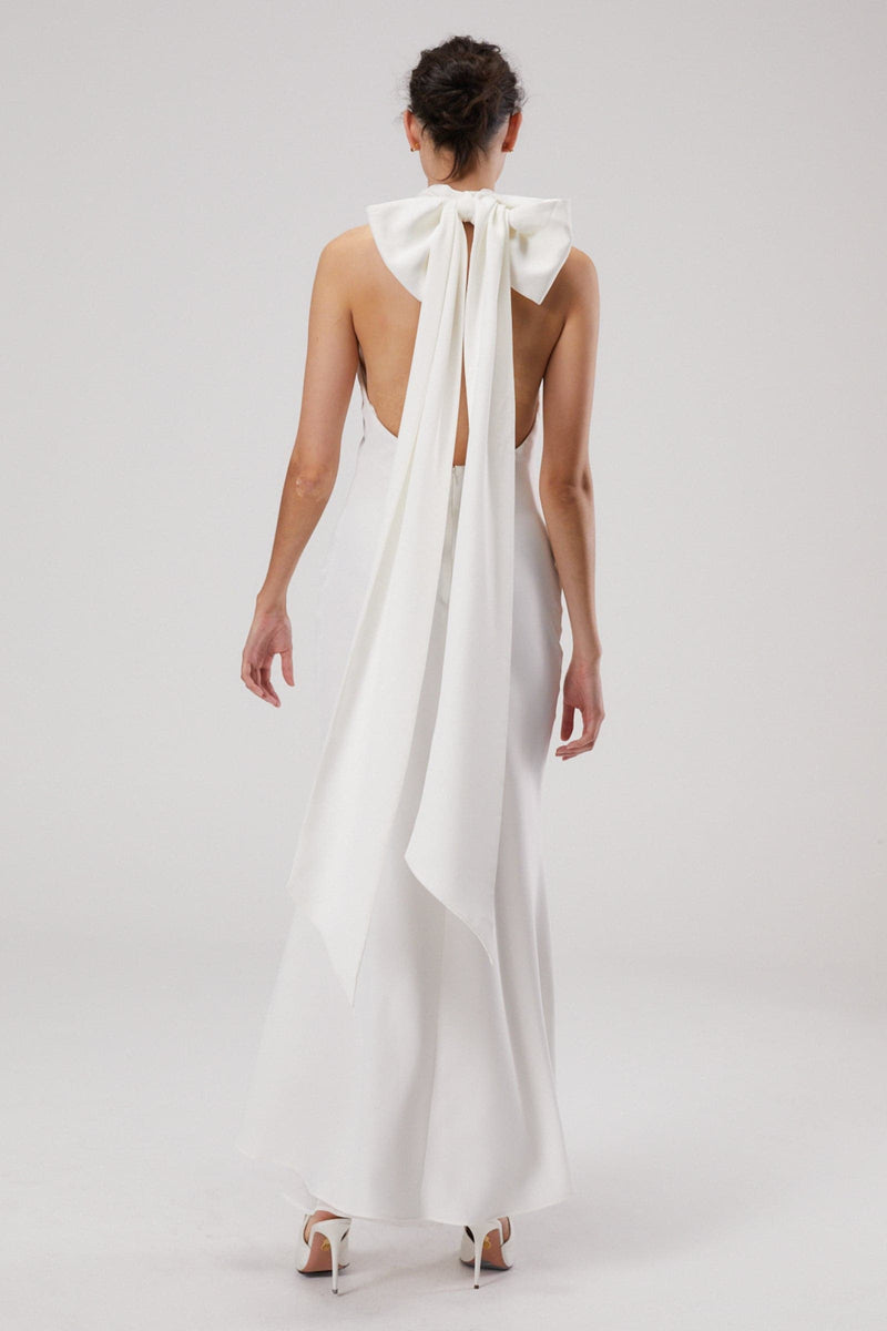 EVIANNA SATIN MAXI DRESS
