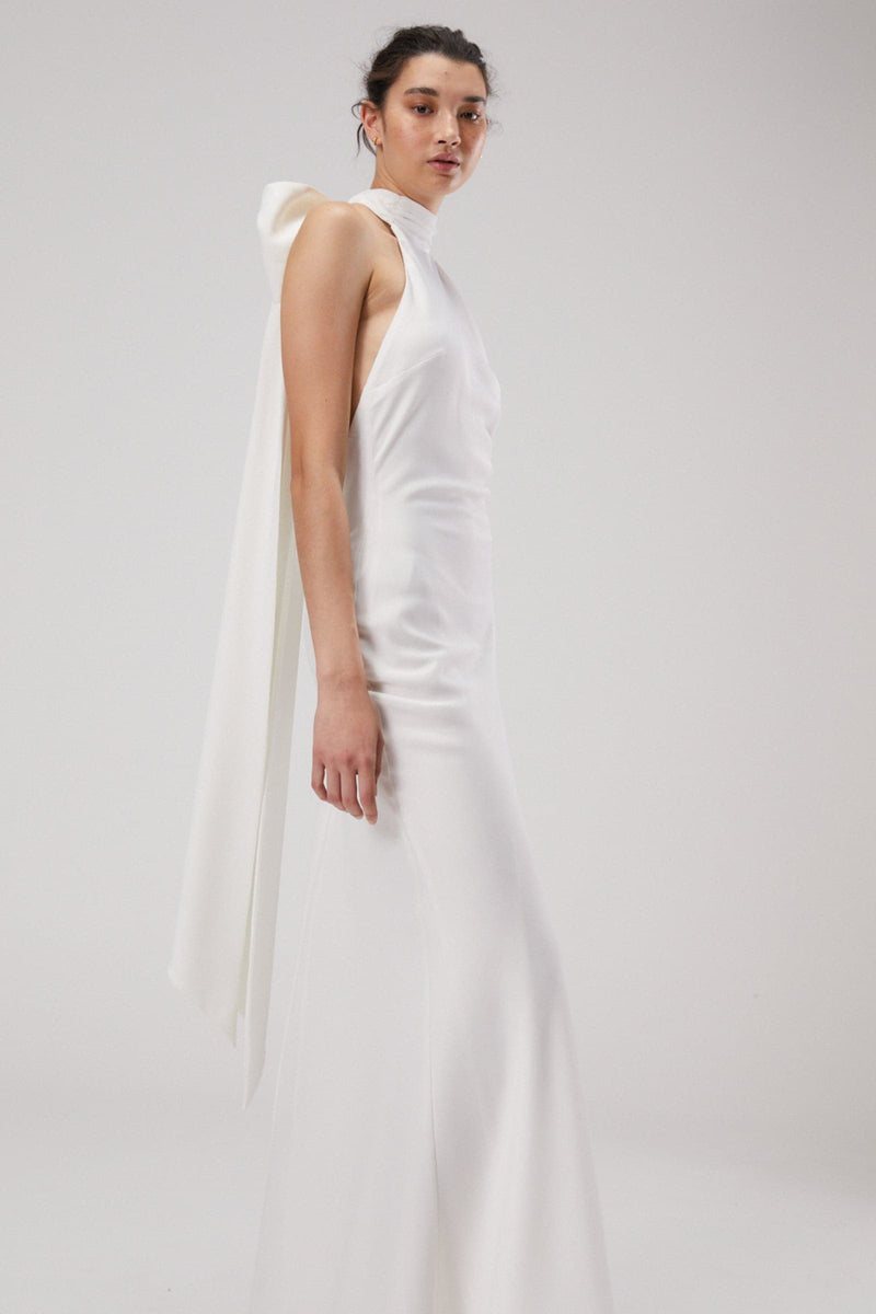 EVIANNA SATIN MAXI DRESS