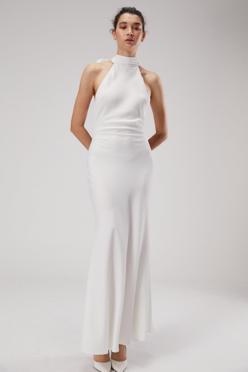 EVIANNA SATIN MAXI DRESS