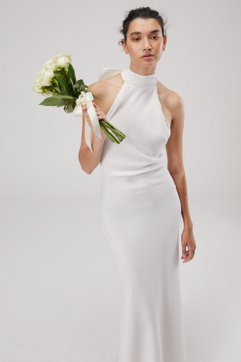 EVIANNA SATIN MAXI DRESS