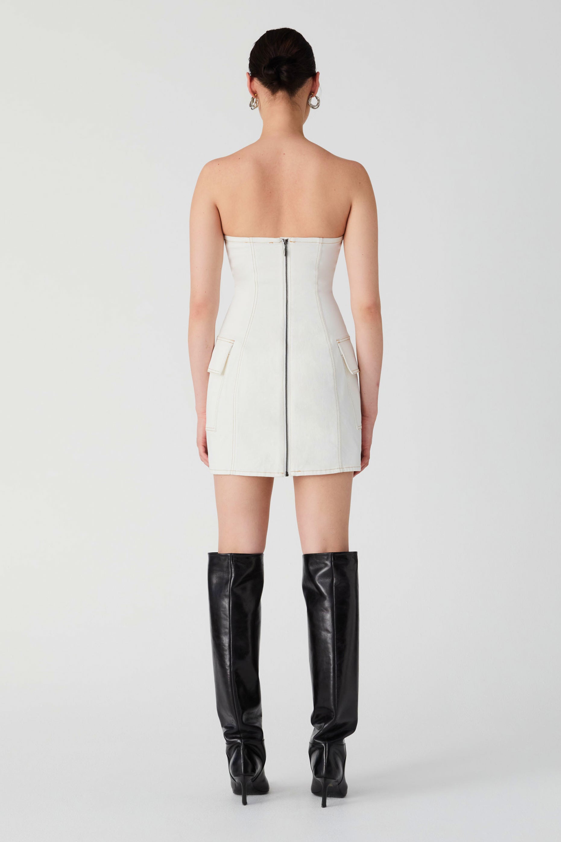 Misha collection rapportant leather dress