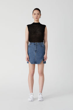 ARROW DENIM SKIRT
