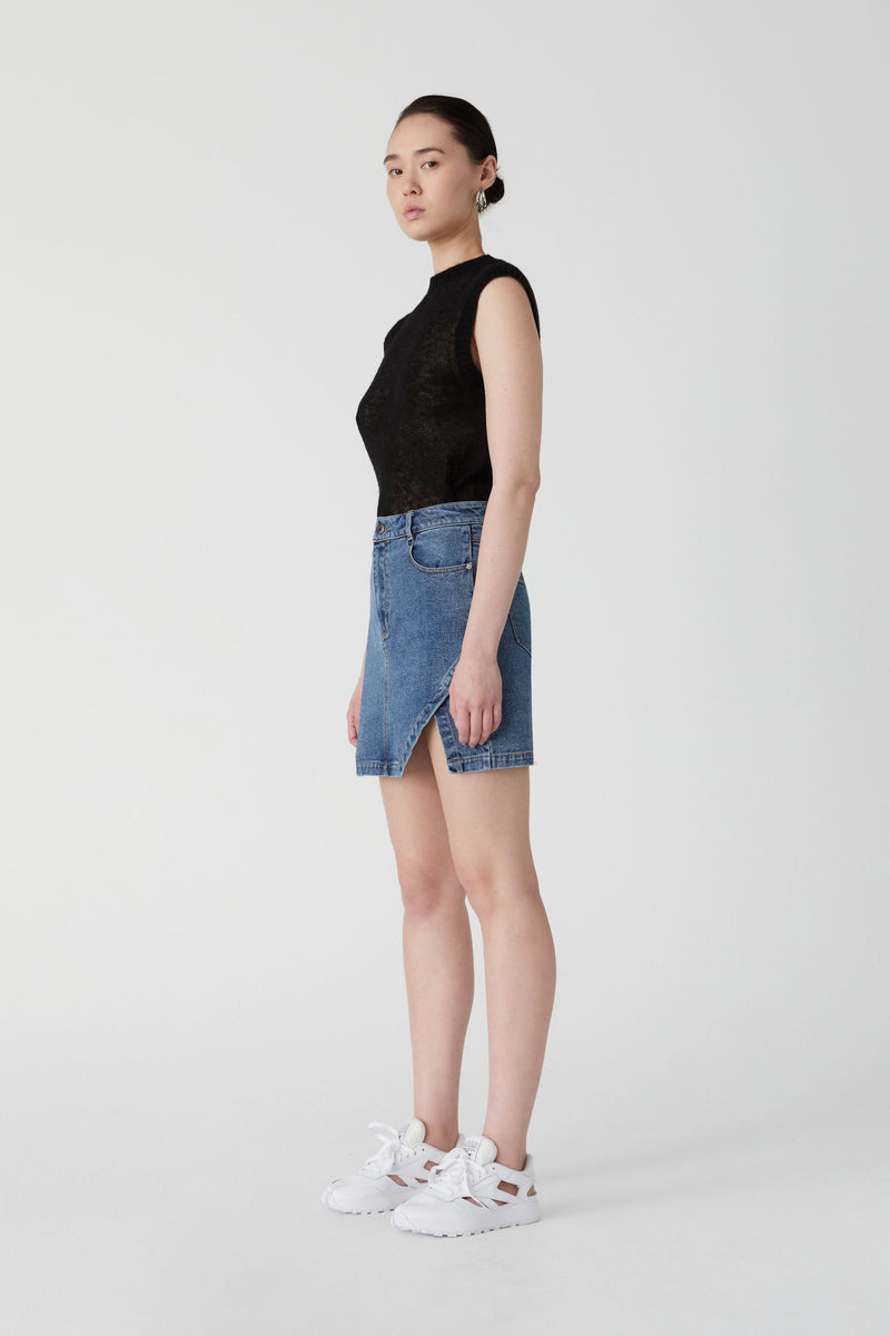 ARROW DENIM SKIRT