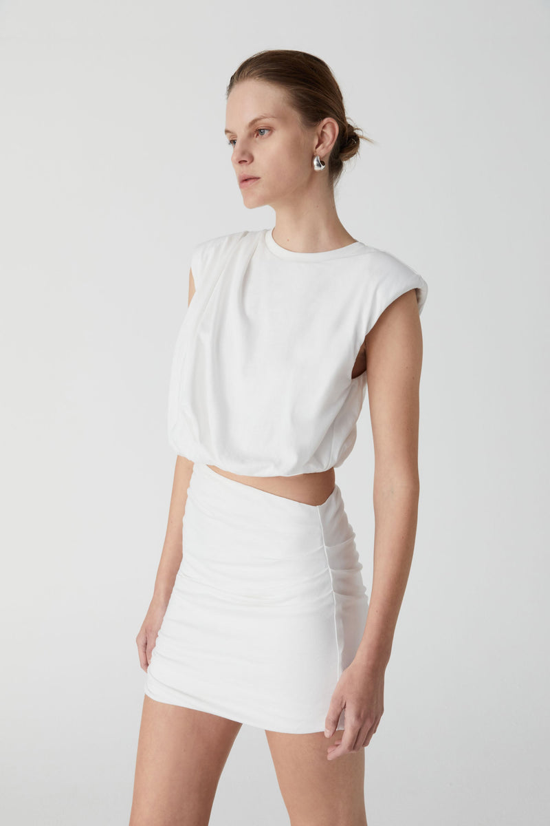 Mina Cutout Dress in White