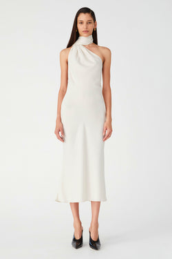 VIVICA SATIN MIDI DRESS