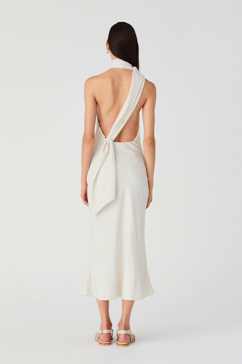 VIVICA SATIN MIDI DRESS