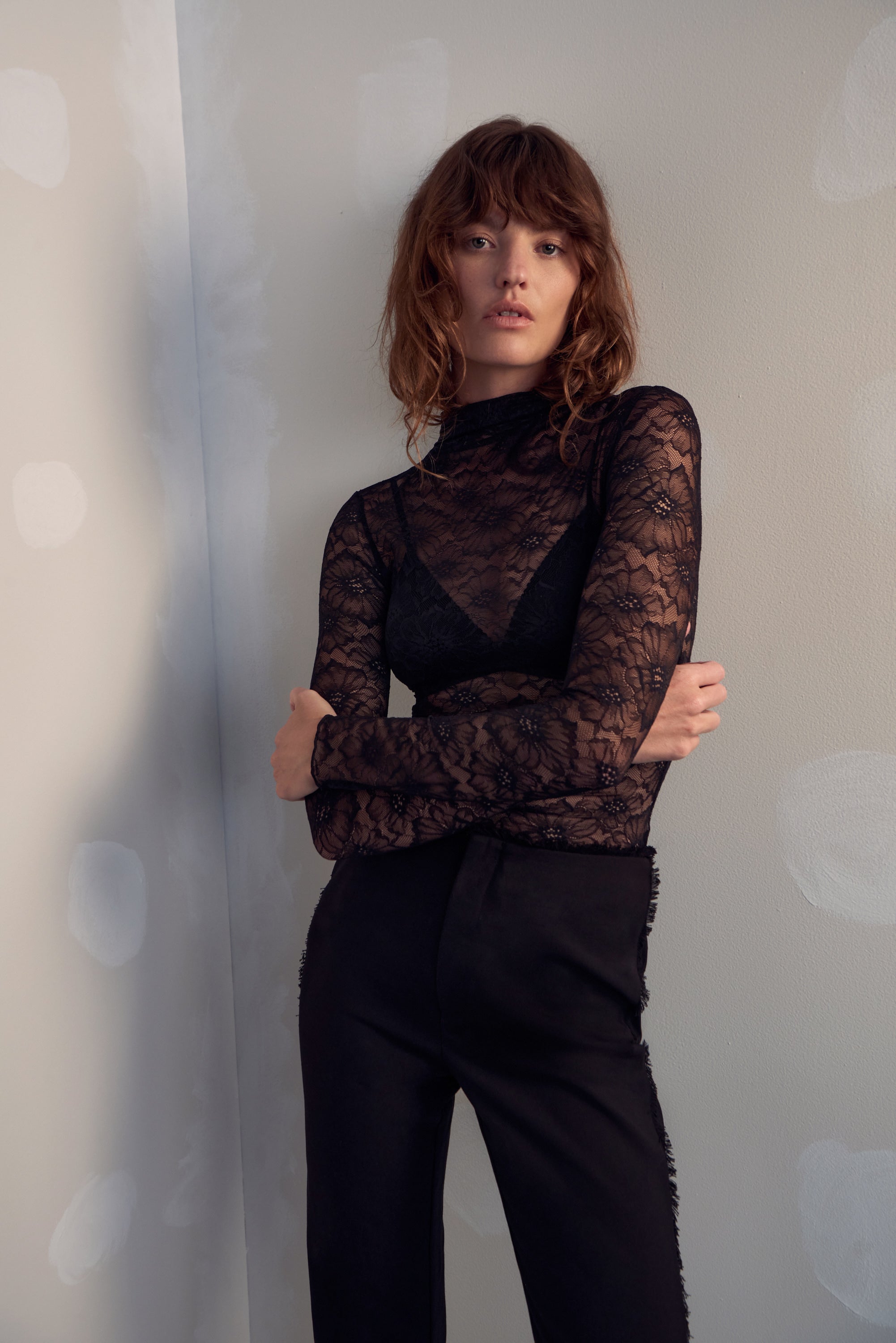Lace full sleeve top shop
