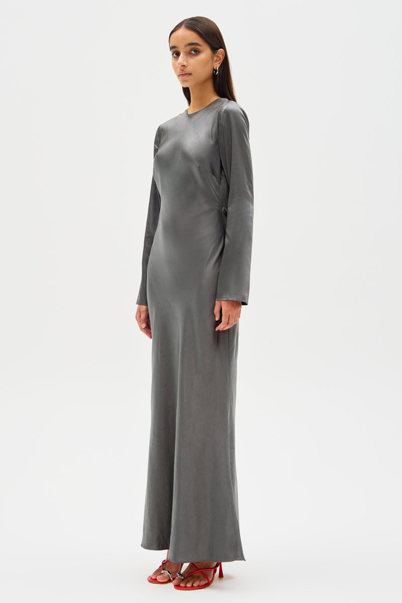 GIGI SATIN MAXI DRESS – MISHA