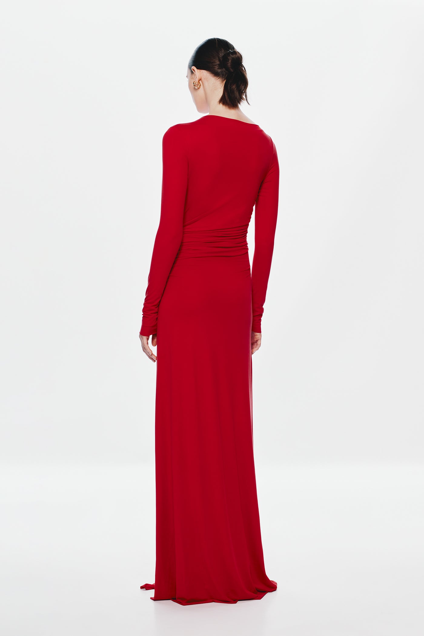 THE GLACIER CUPRO LONG SLEEVE DRESS