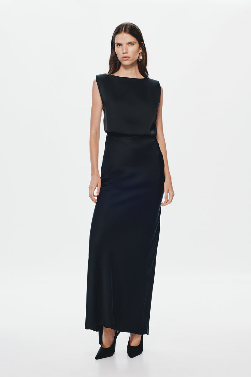 THE 'ROCKY' SATIN DRESS