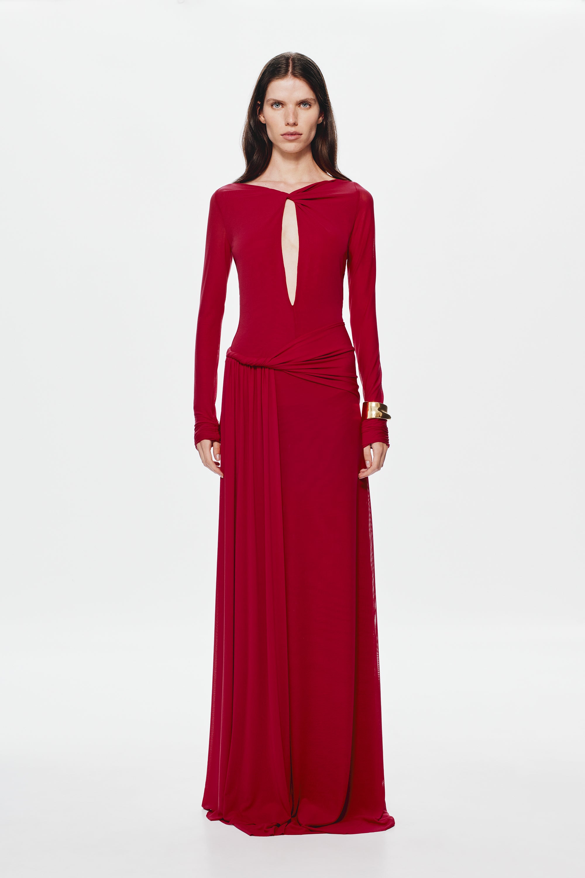 strapless open back dress Misha | The Irina Mesh Dress