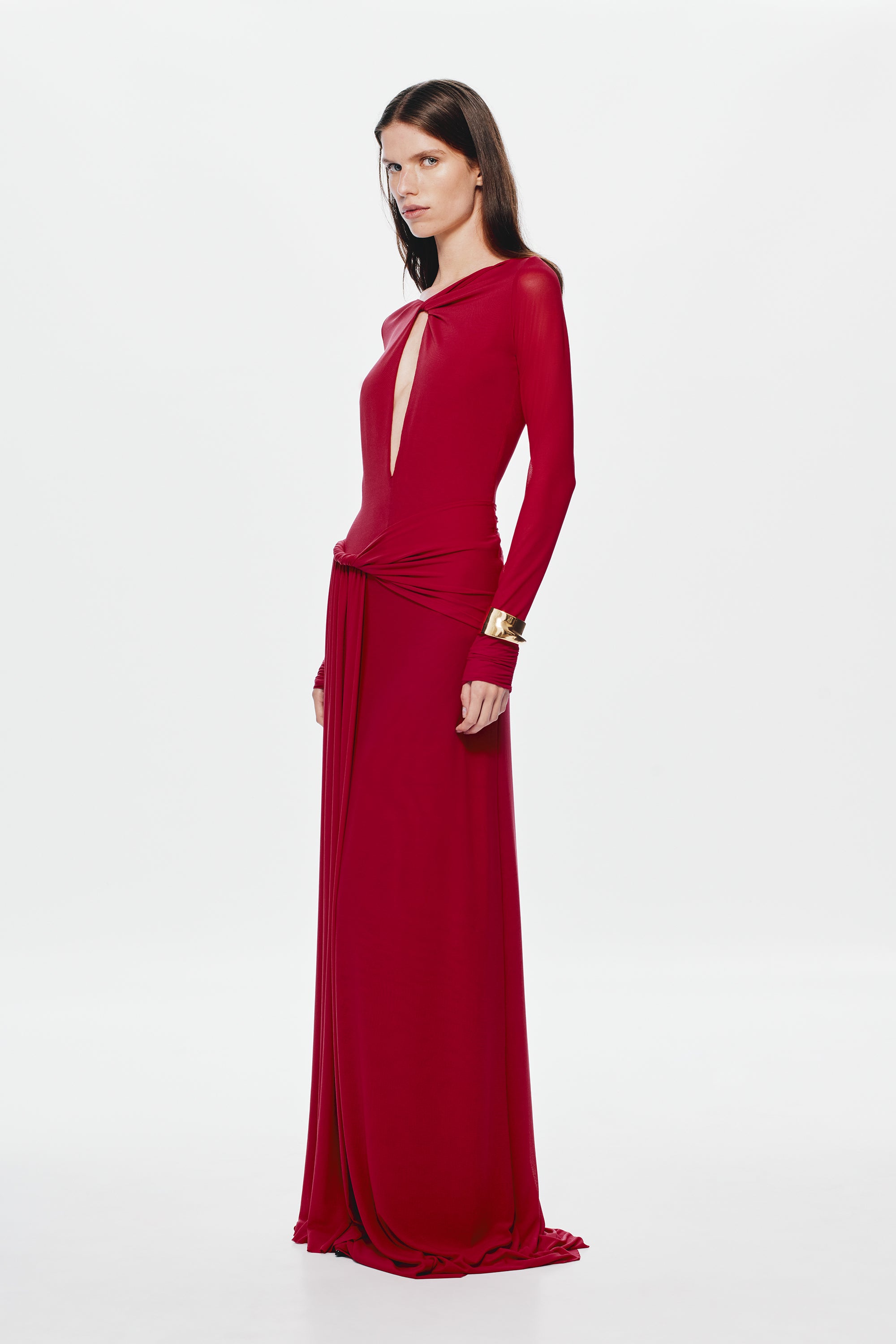cherry mesh dress MISHA | The Irina Mesh Dress