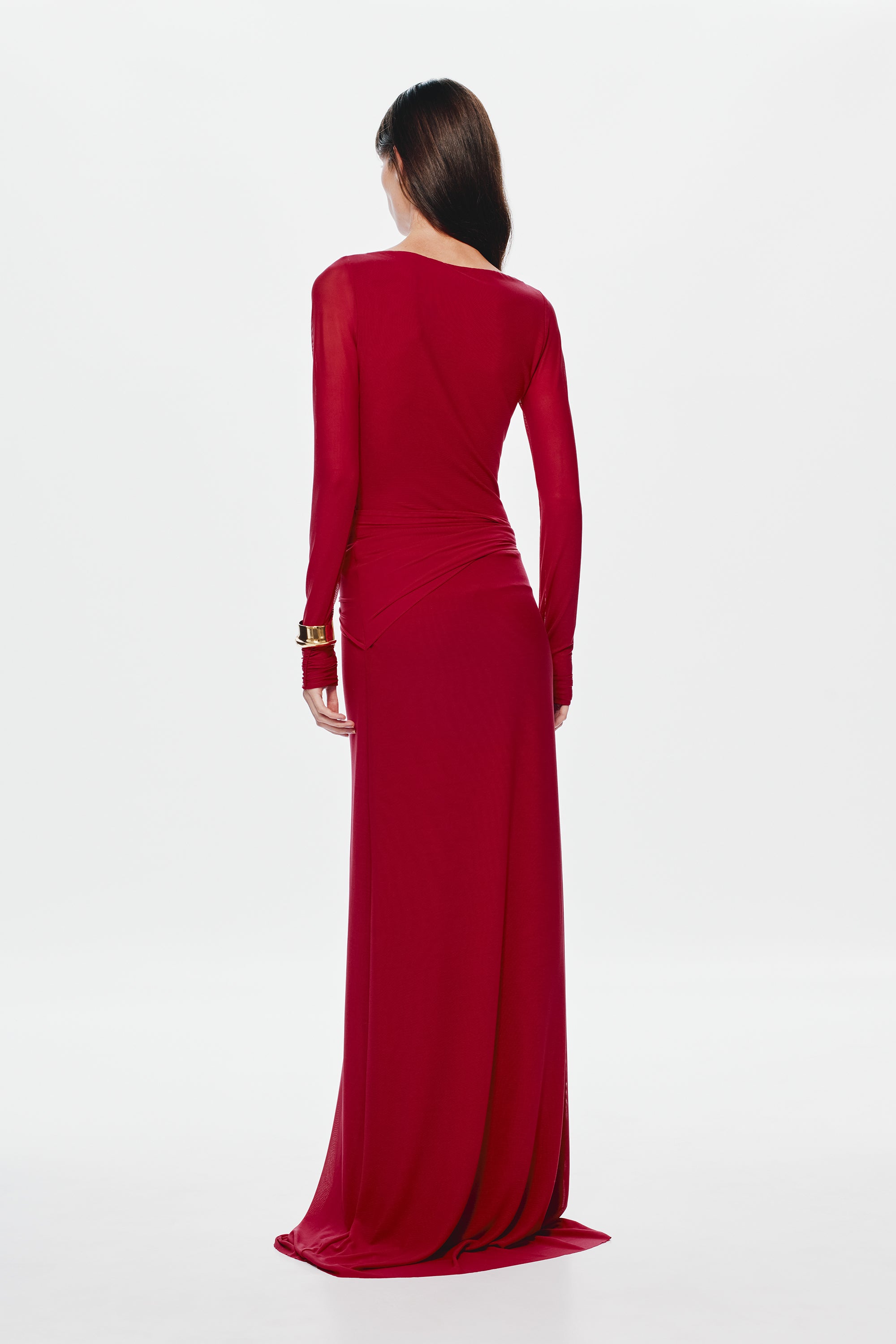 strapless open back dress Misha | The Irina Mesh Dress