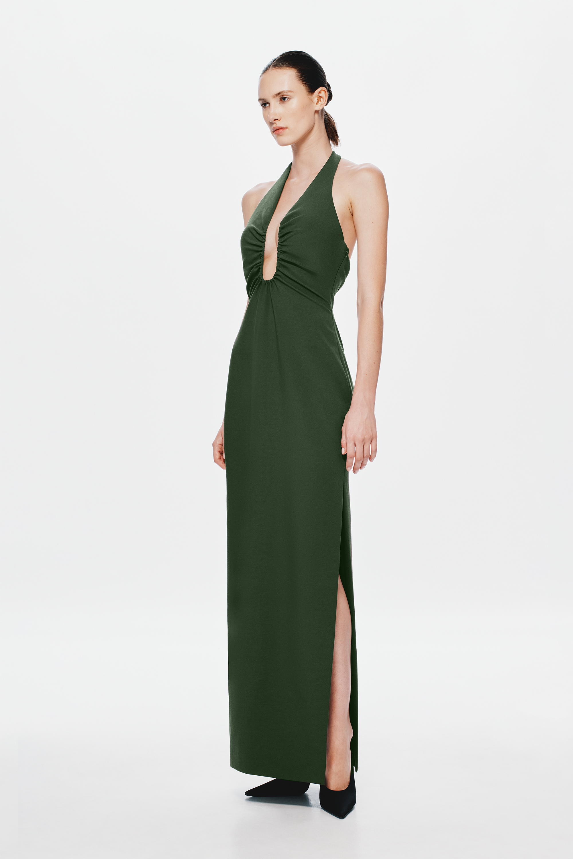 misha maxi dress emerald MISHA | THE Alusia Dress