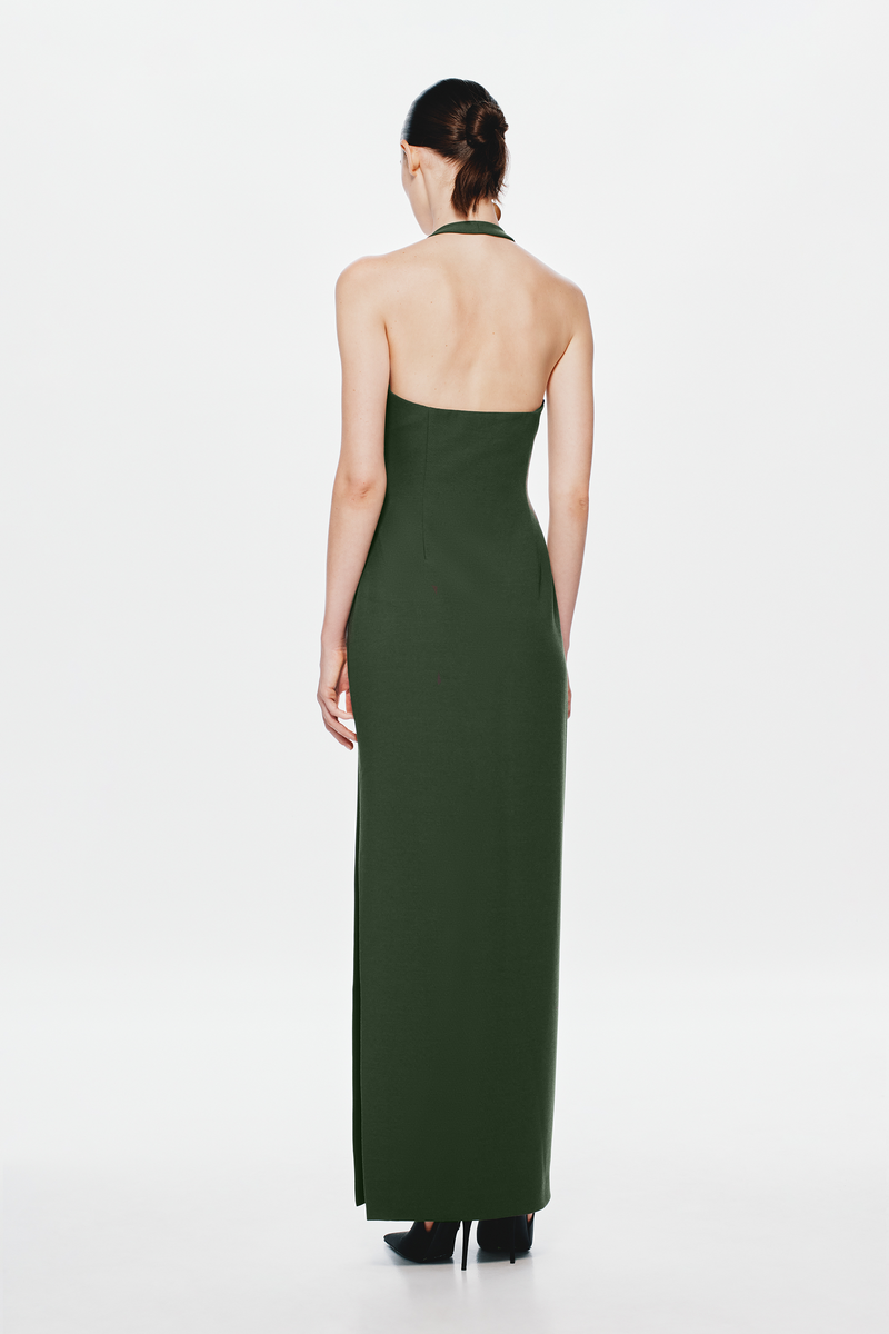 alissa midi dress green MISHA | THE Alusia Dress