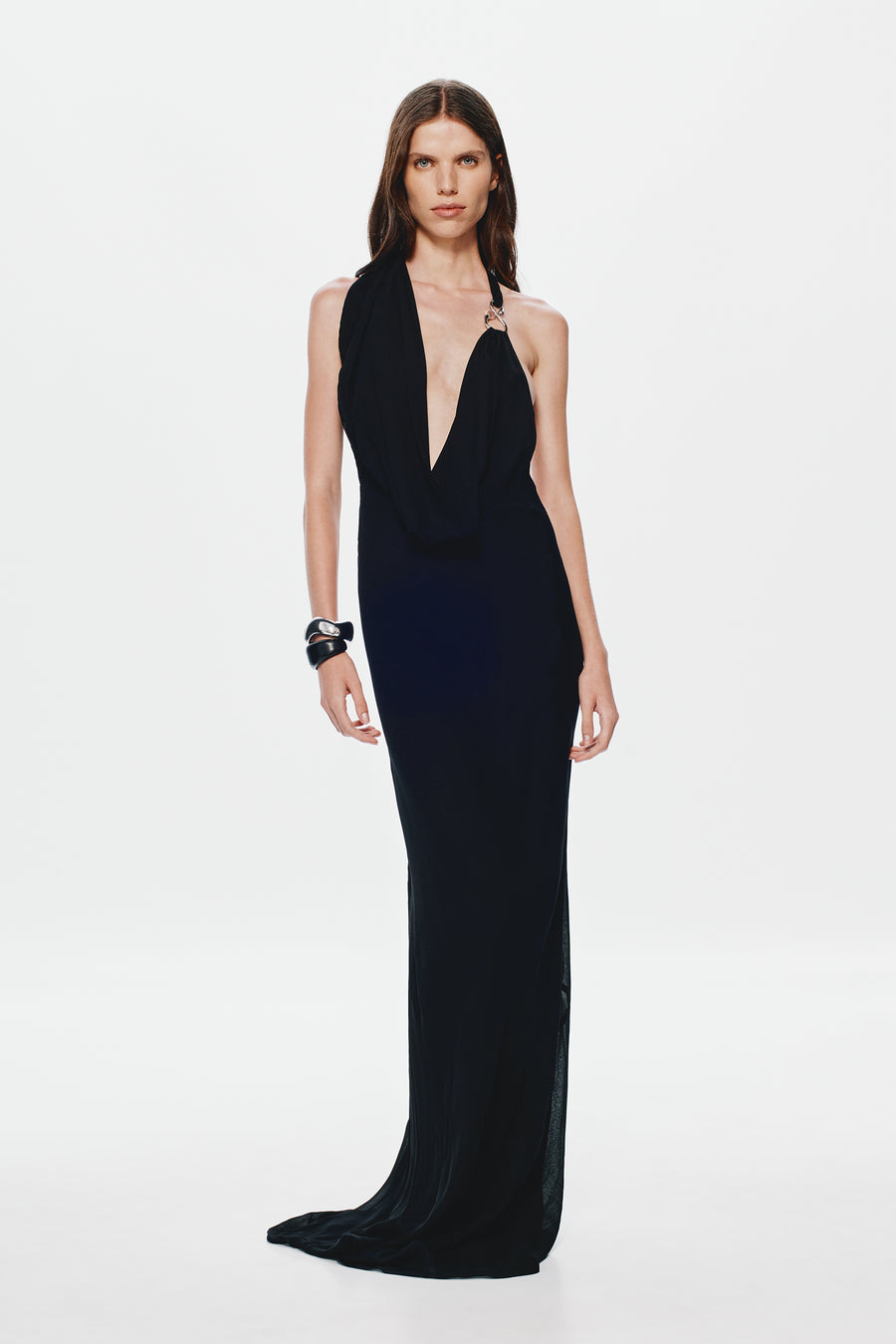 THE CASCADA DRAPED DRESS