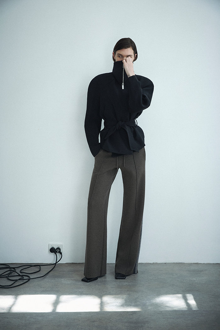 ACETATE COLLARED JACKET