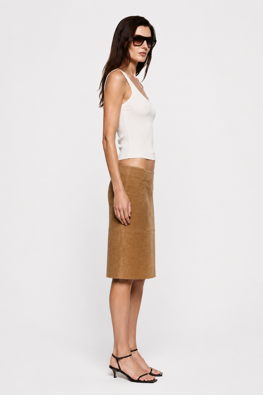 SUEDE LEATHER SKIRT
