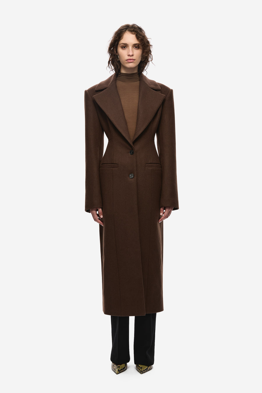 THE HOURGLASS TAILORED WOOL COAT