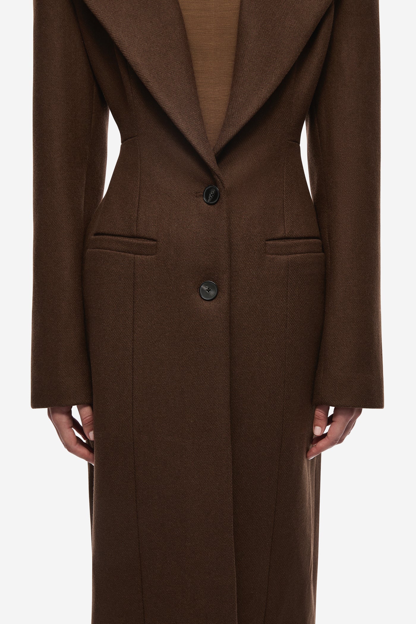 THE HOURGLASS TAILORED WOOL COAT