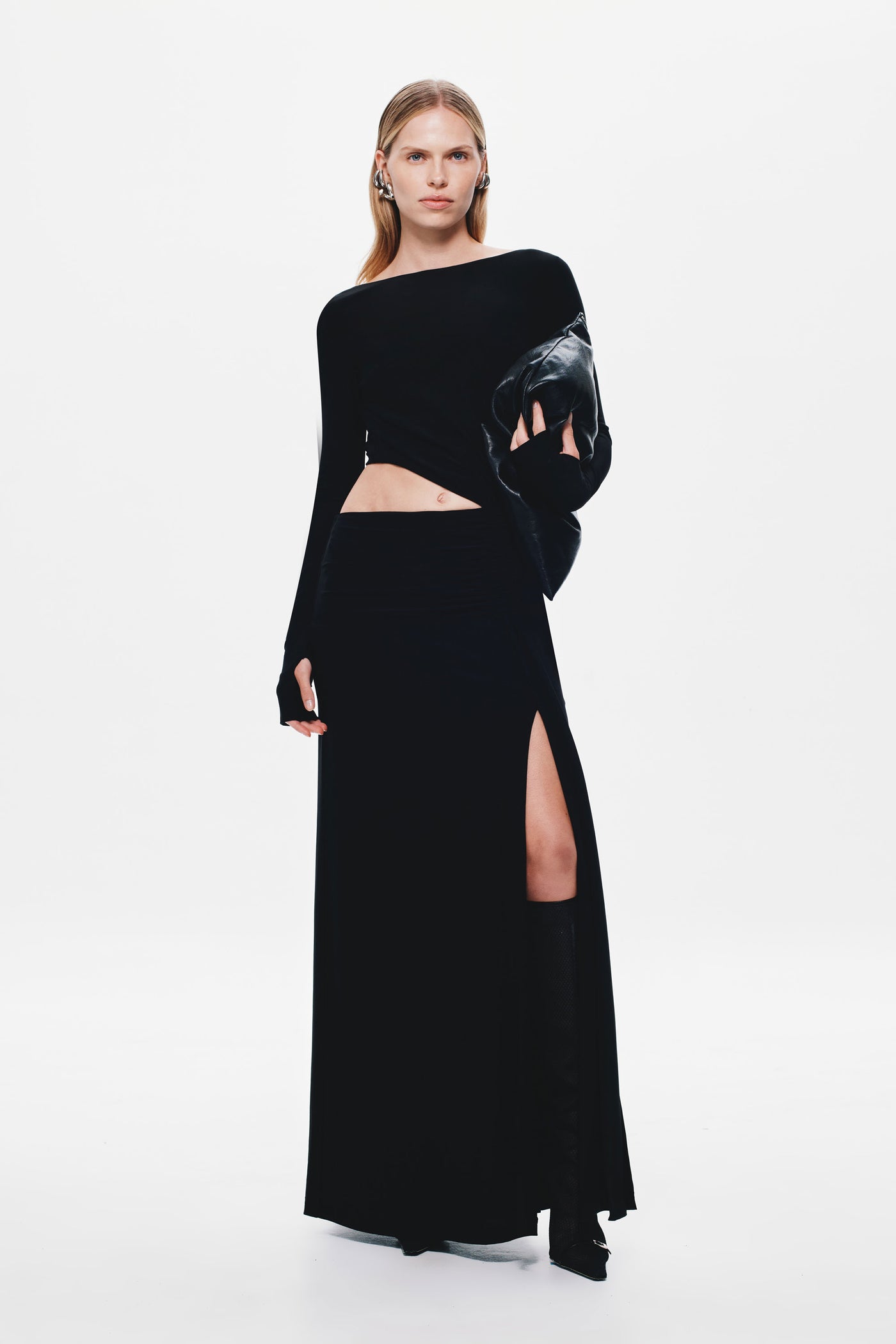 THE 'KENDALL' LONG SLEEVE JERSEY DRESS