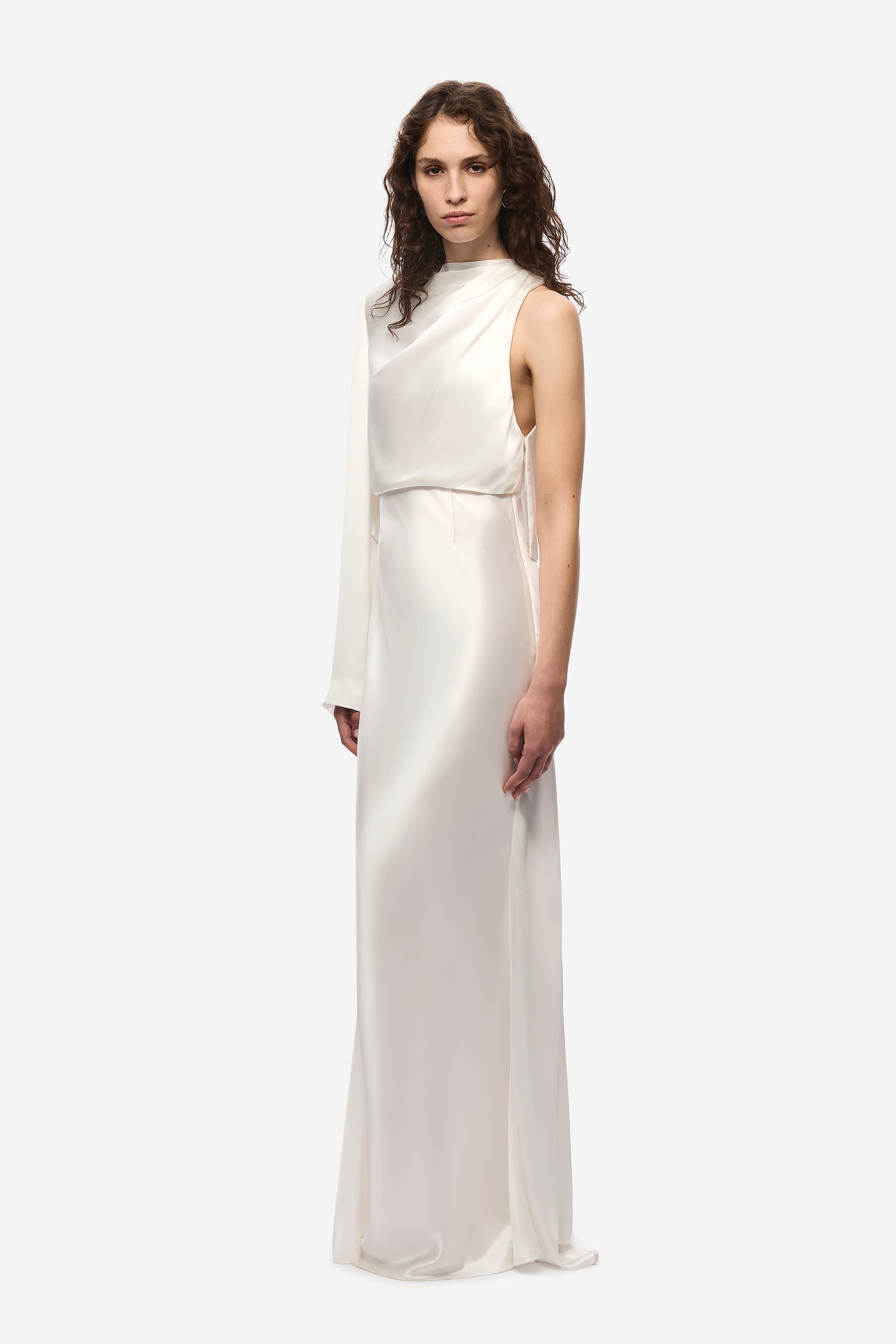 THE MANTELLO SATIN DRESS
