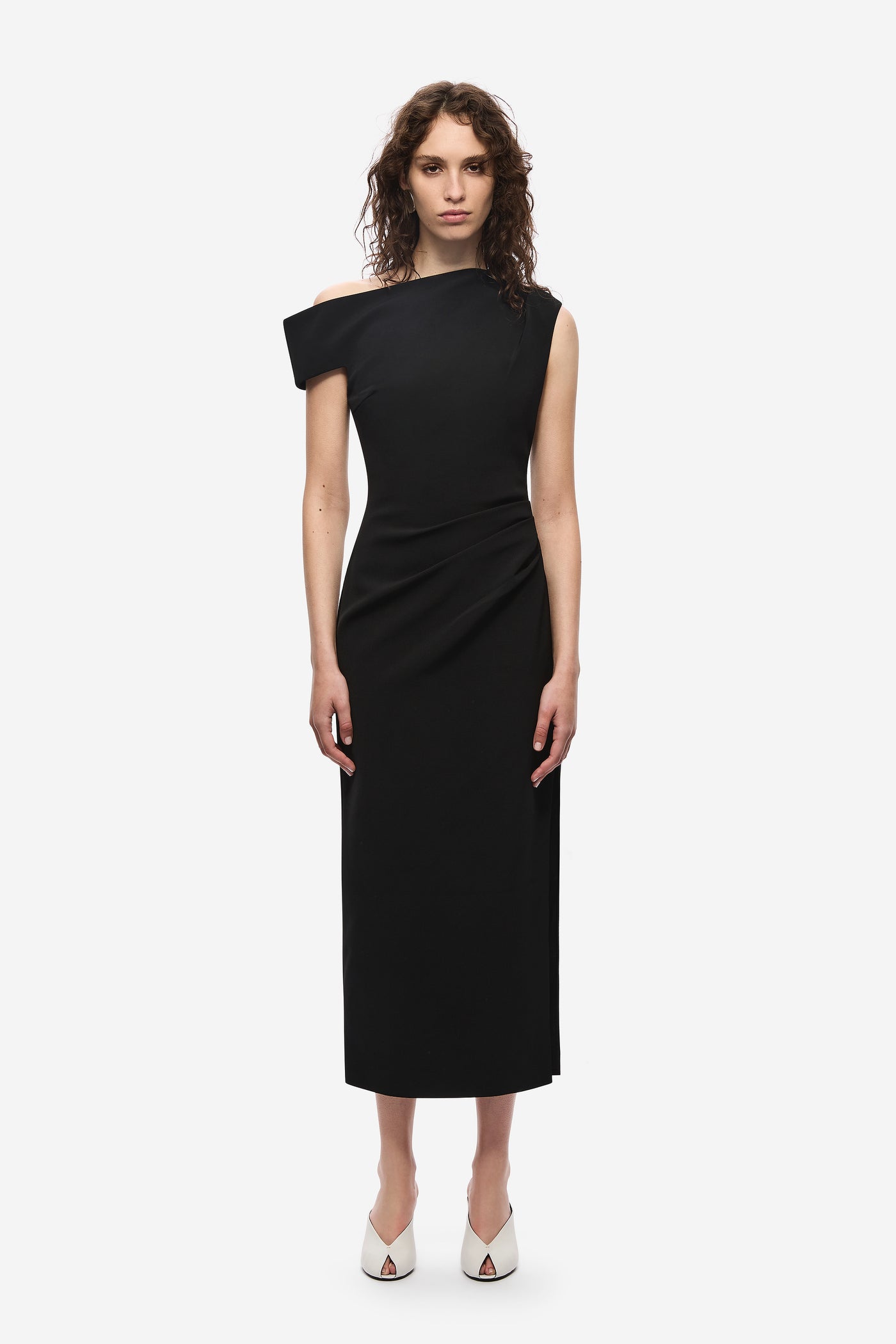THE BLAIR CREPE MIDI DRESS