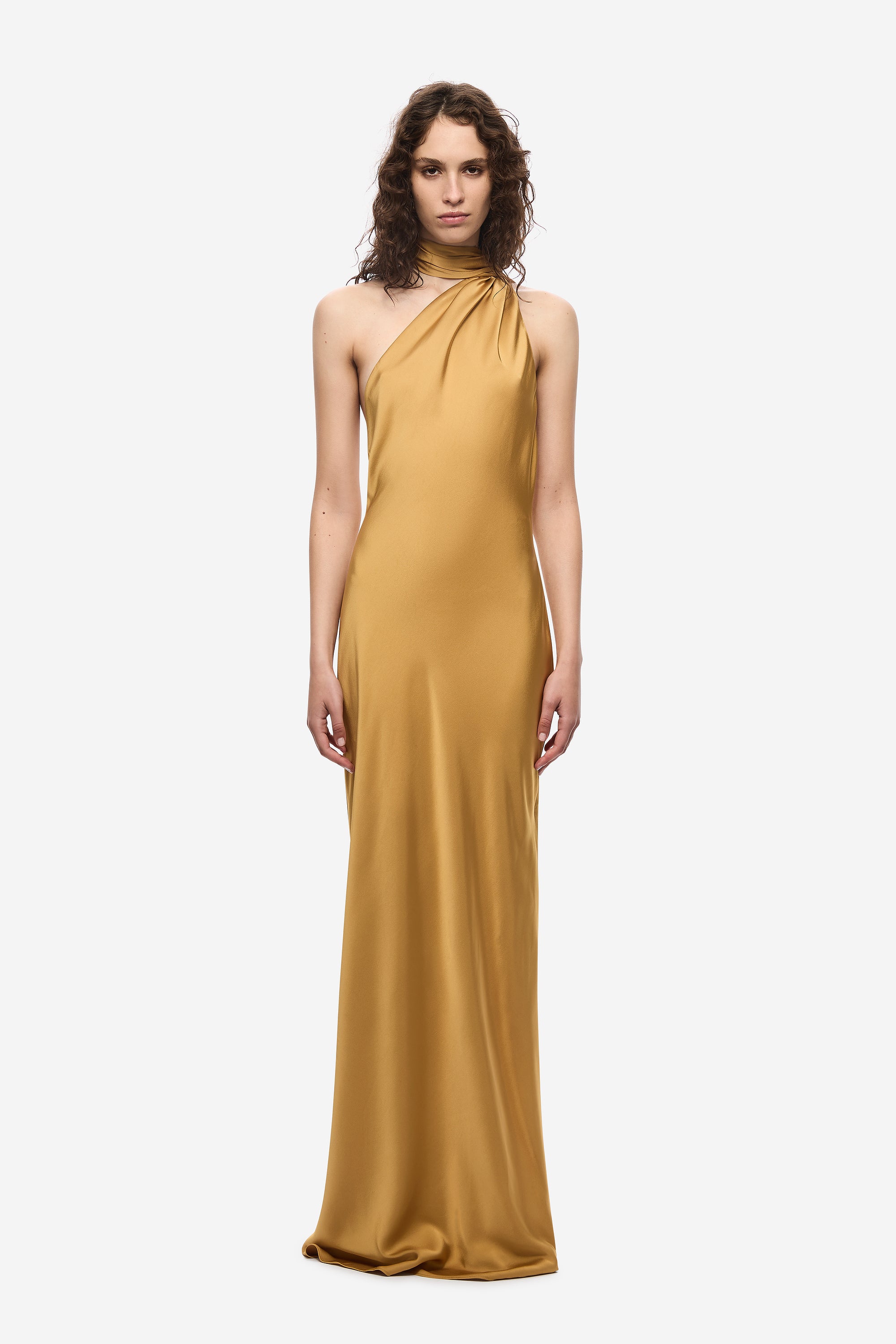 green emerald velvet dress Golden Mica Dress