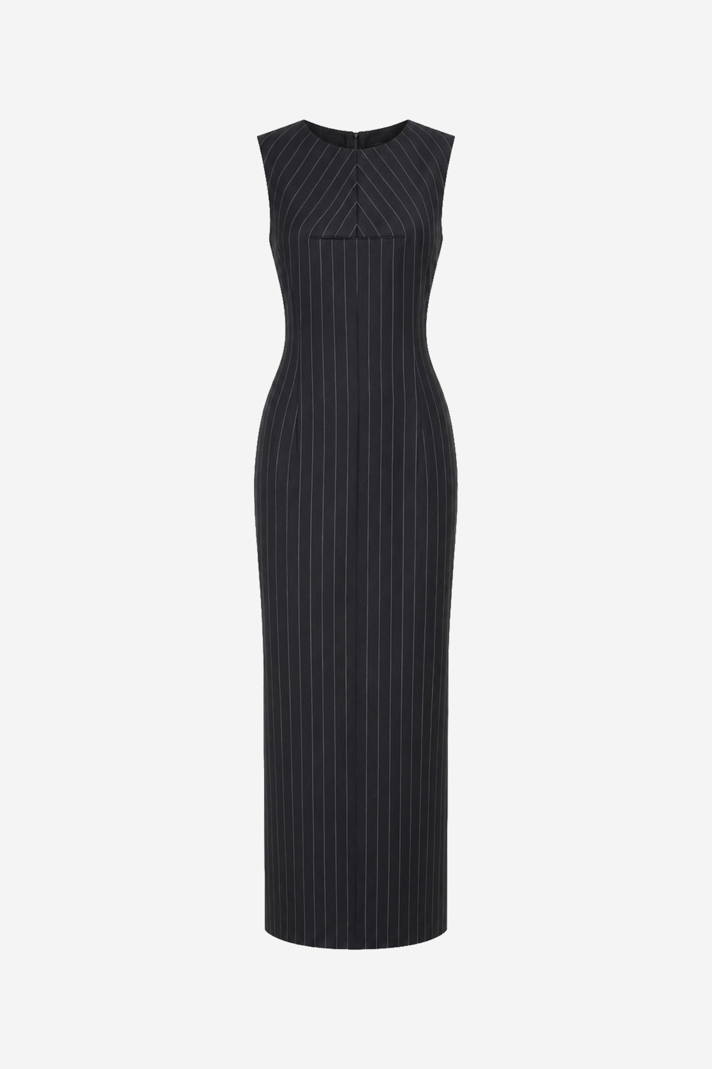 PINSTRIPE WOOL DRESS
