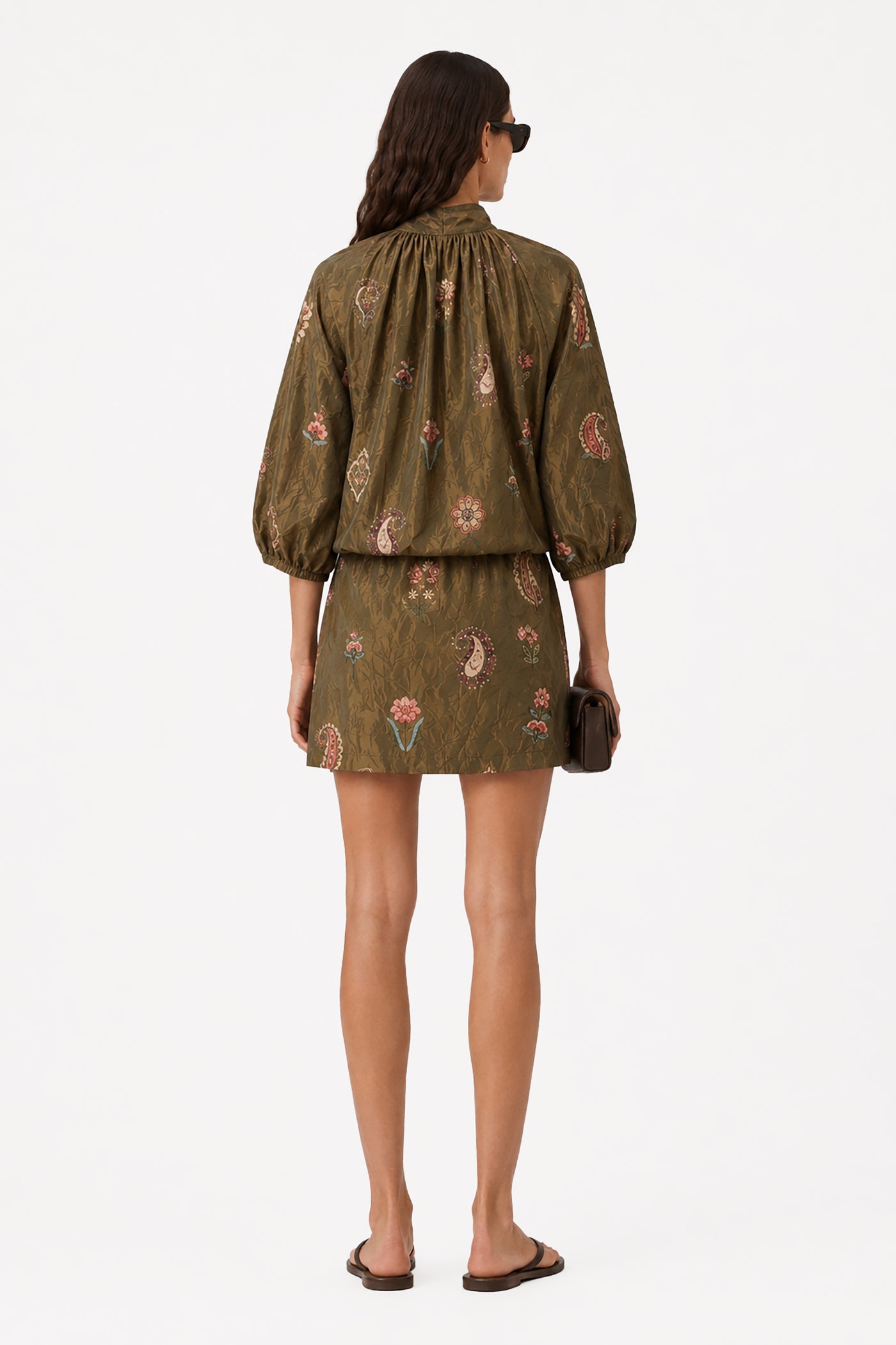 SORELLA TAFFETA MINI DRESS