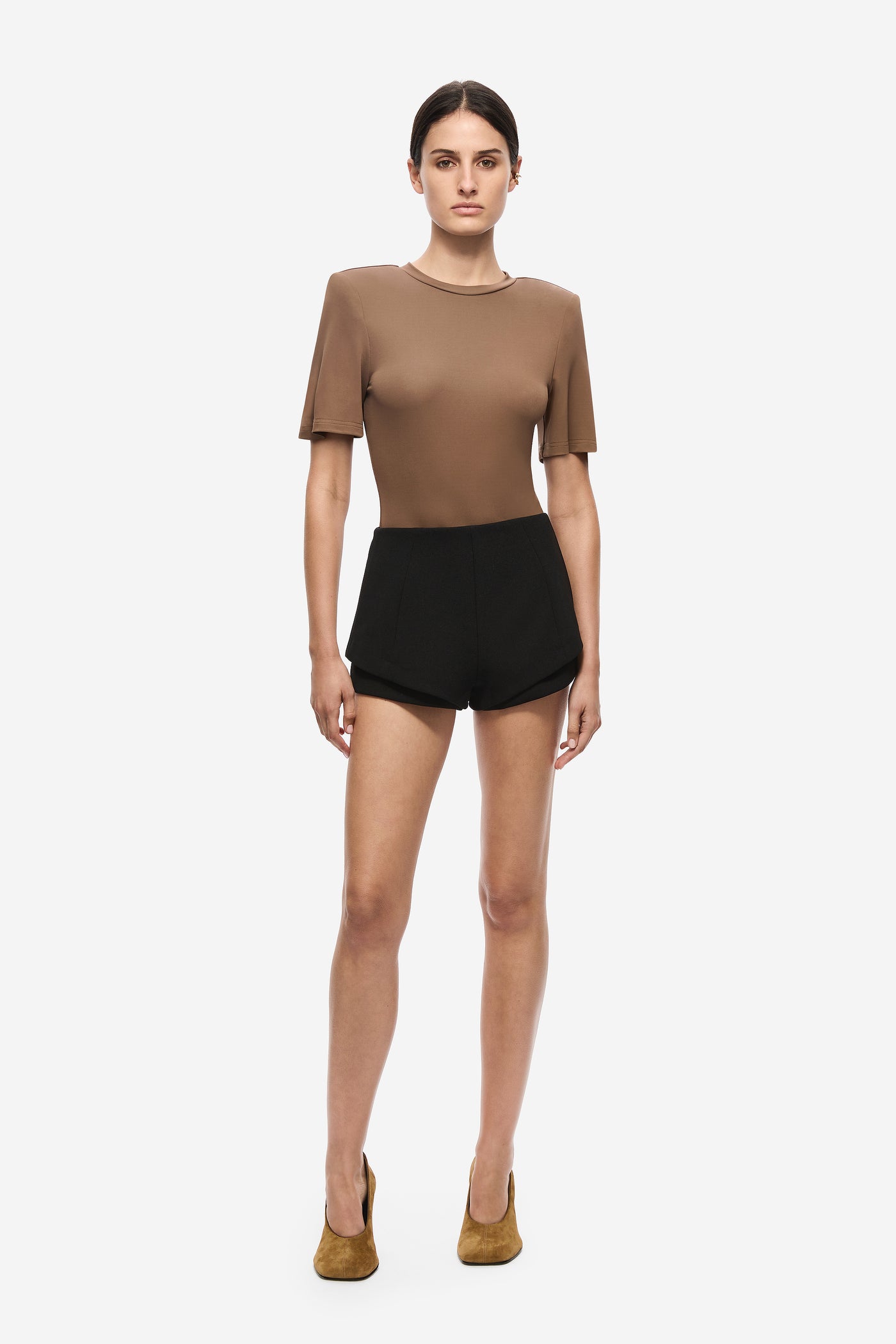 THE MOJAVE CREPE MINI SHORT