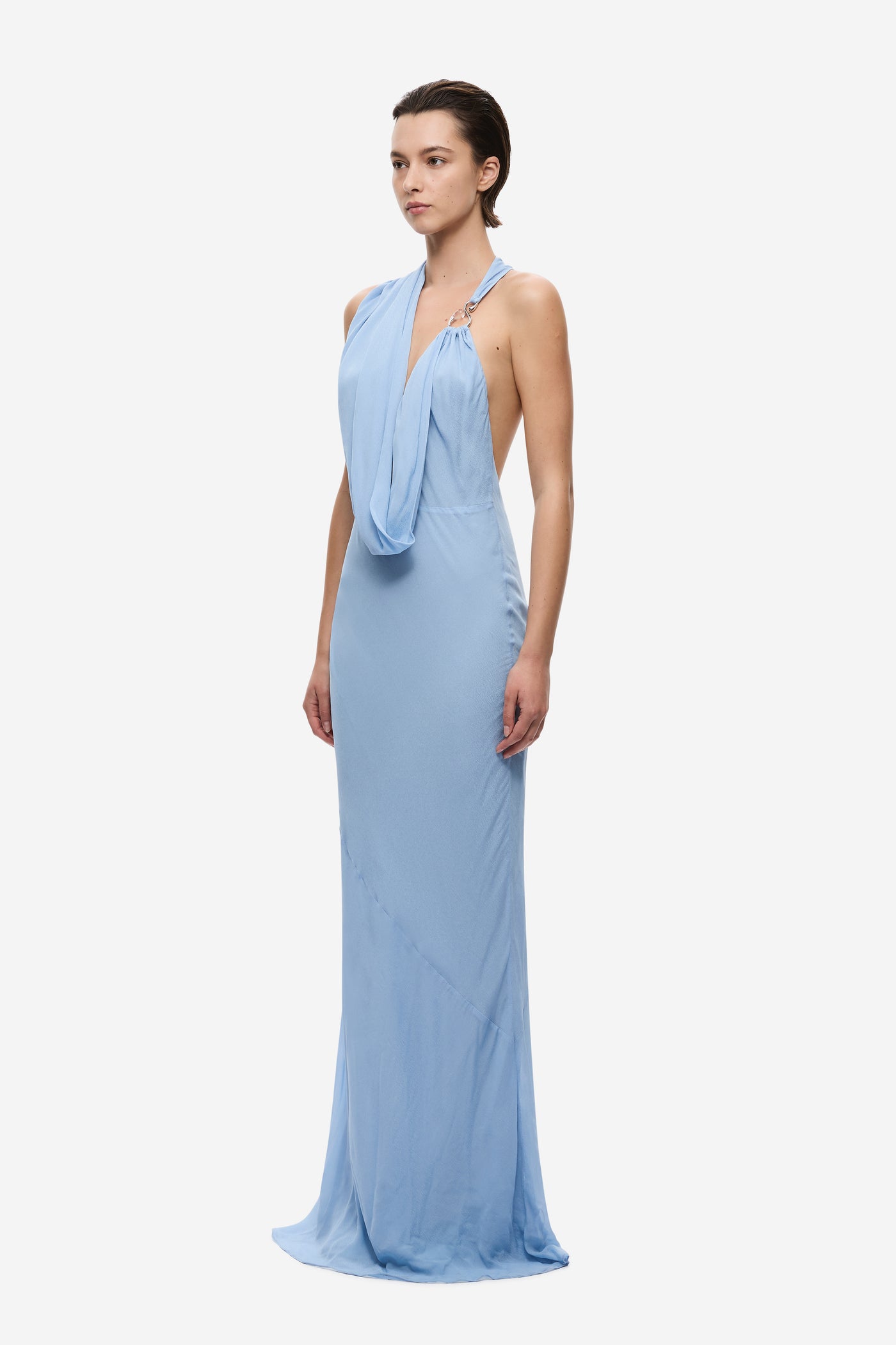 THE CASCADA DRAPED DRESS