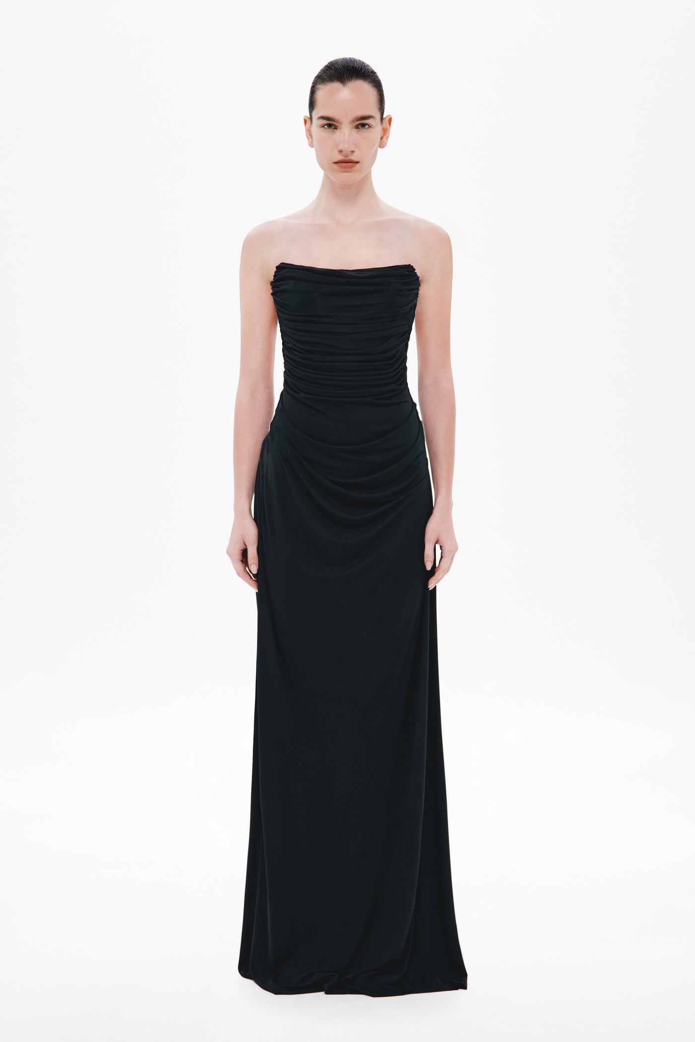 THE DRY JERSEY DRAPED DRESS