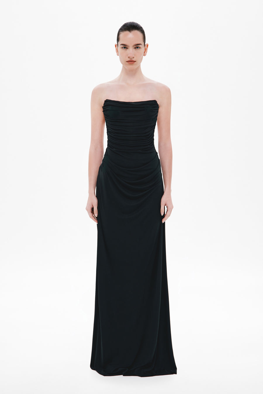 THE DRY JERSEY DRAPED DRESS