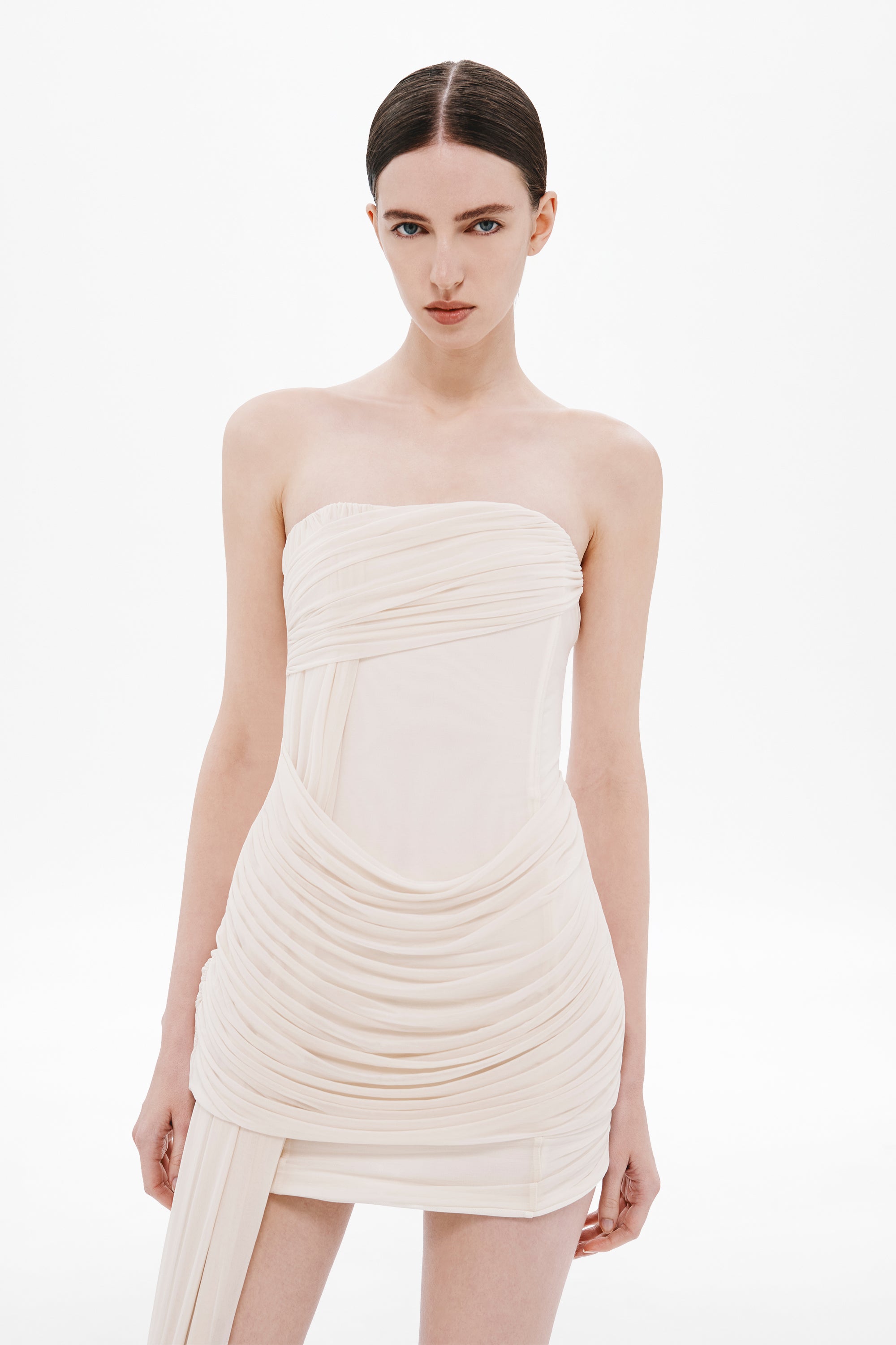 MISHA | The Ember Wrapped Mini Dress